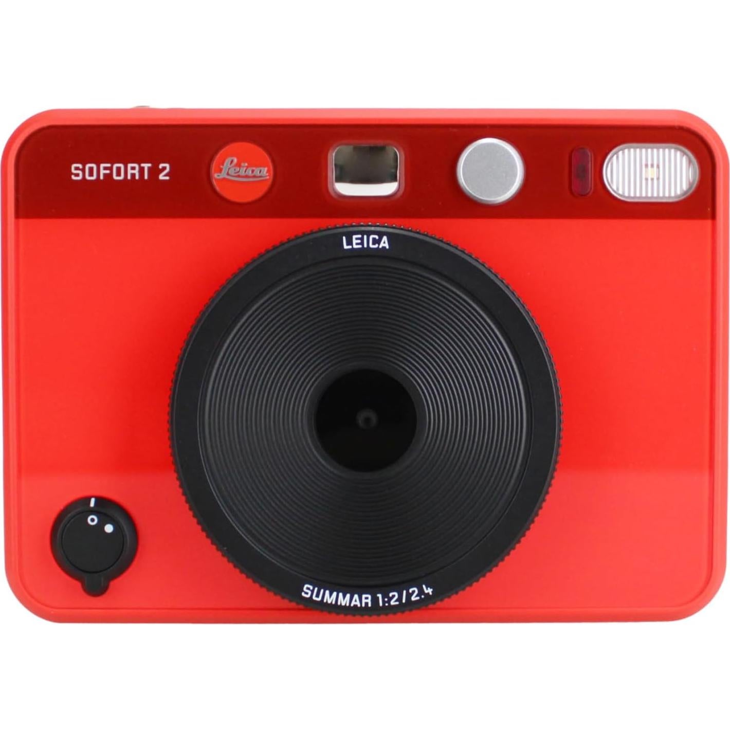Cámara Instantánea Híbrida Leica SOFORT 2 Rojo + Accesorios