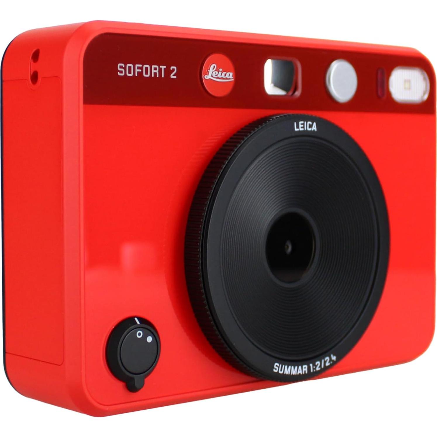 Cámara Instantánea Híbrida Leica SOFORT 2 Rojo + Accesorios
