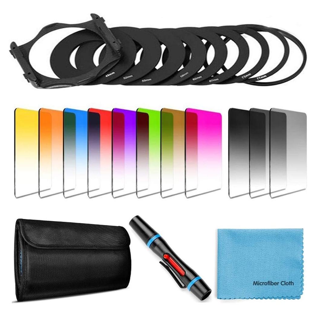 Kit de Filtros Cuadrados 14 en 1 X-SweetDream para Cokin P