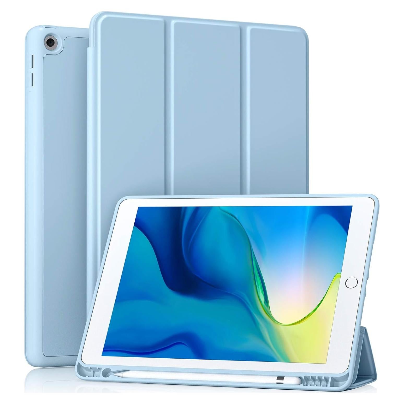 Funda Akkerds para iPad 10.2" 9ª/8ª/7ª Gen. Azul Cielo
