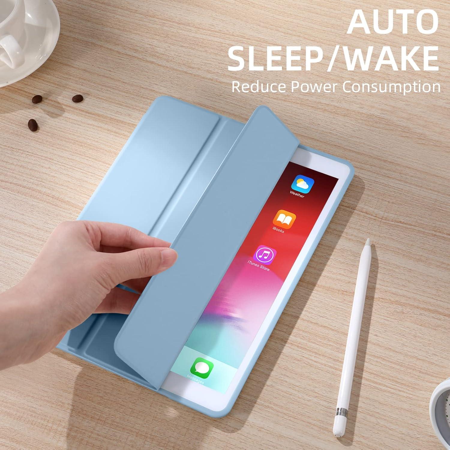 Funda Akkerds para iPad 10.2" 9ª/8ª/7ª Gen. Azul Cielo