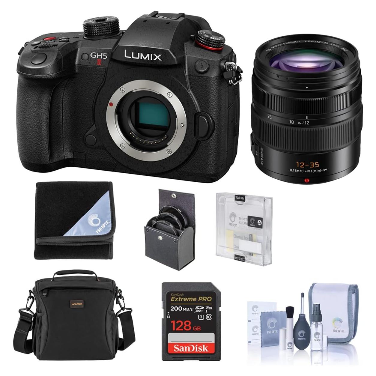 Cámara sin Espejo Panasonic LUMIX GH5II + Lente 12-35mm f/2.8