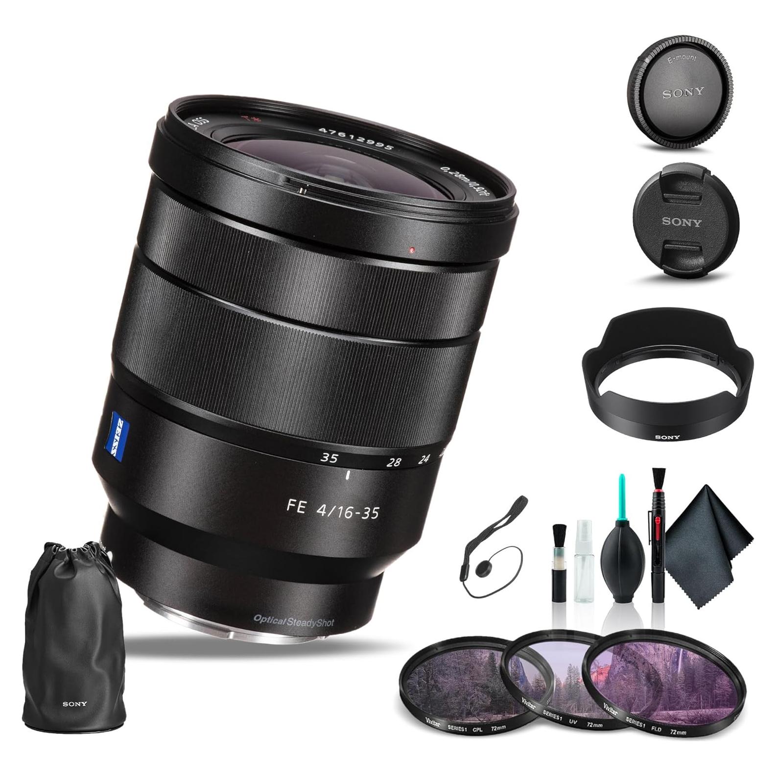 Lente Sony Vario-Tessar T FE 16-35mm f/4 ZA OSS + Kit de Filtros