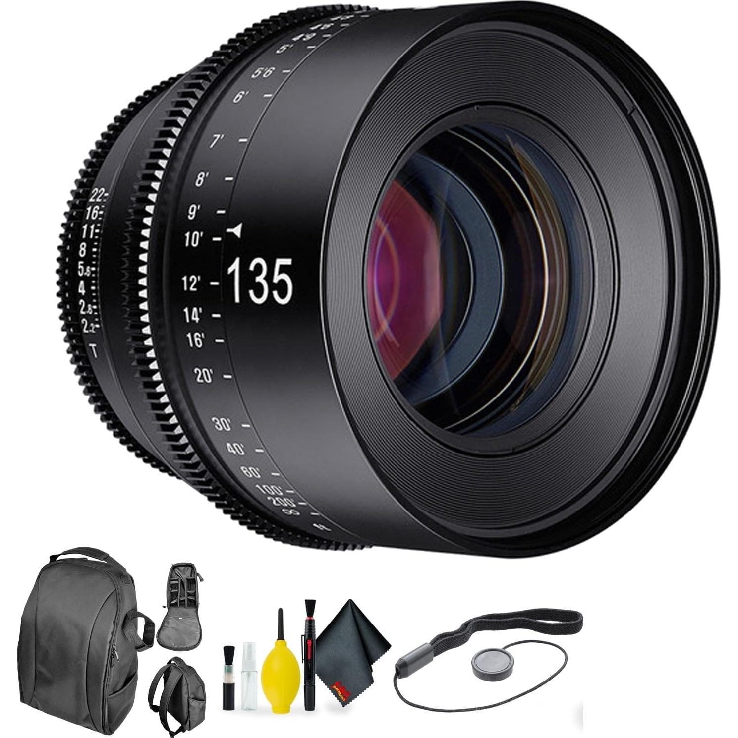 Lente Rokinon Xeen 135mm T2.2 PL + Kit limpieza deluxe