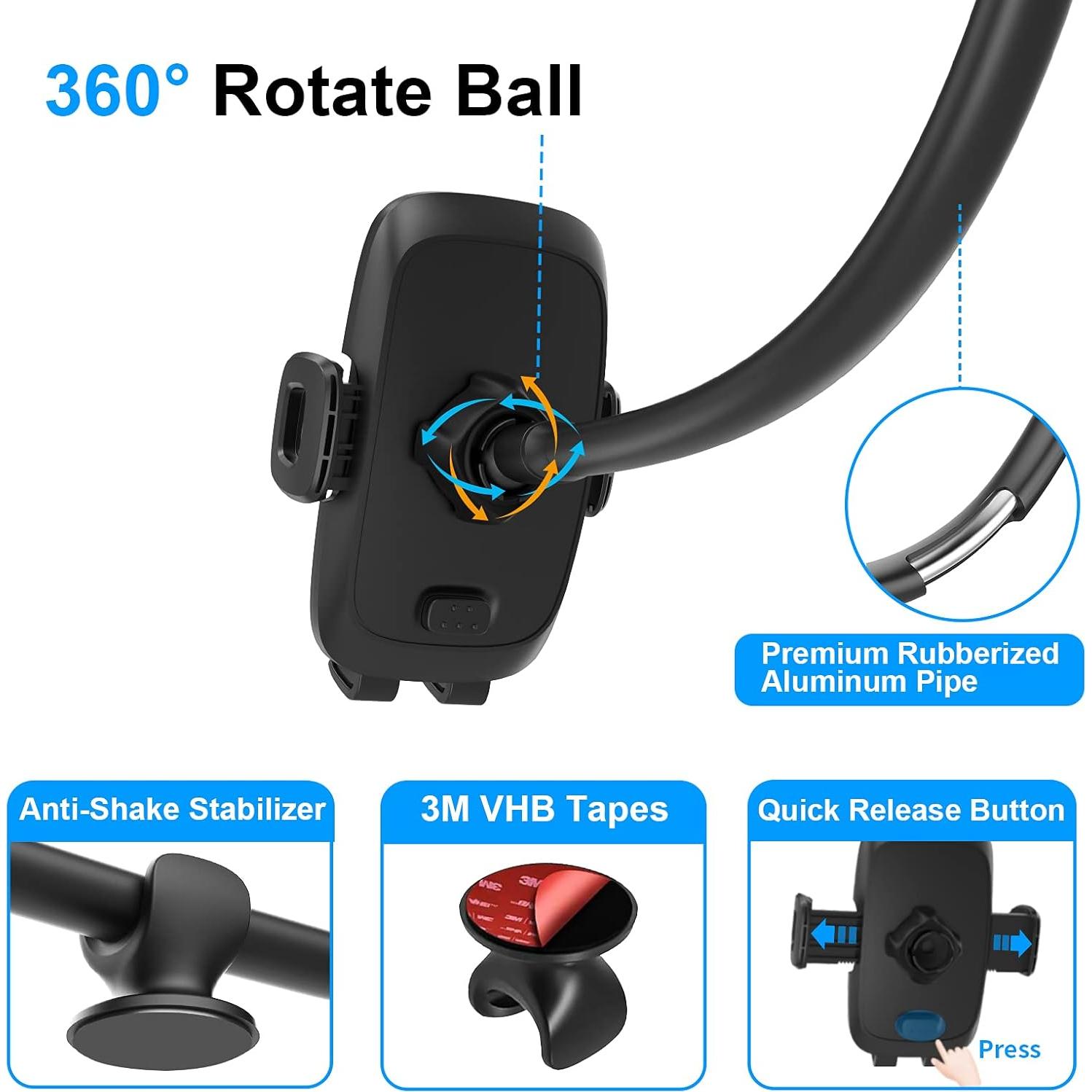 Soporte para Teléfono de Coche APPS2Car 35.56 cm Ventosa