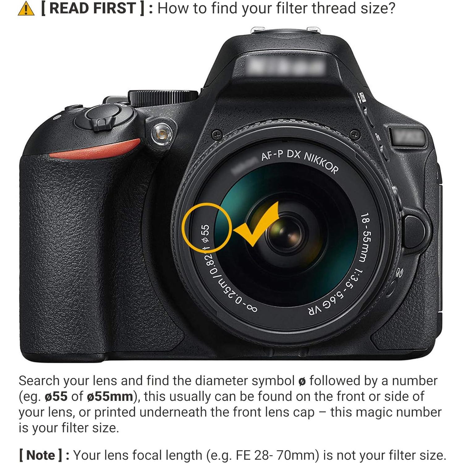 Filtro UV PROfezzion 55mm Ultradelgado para Cámaras