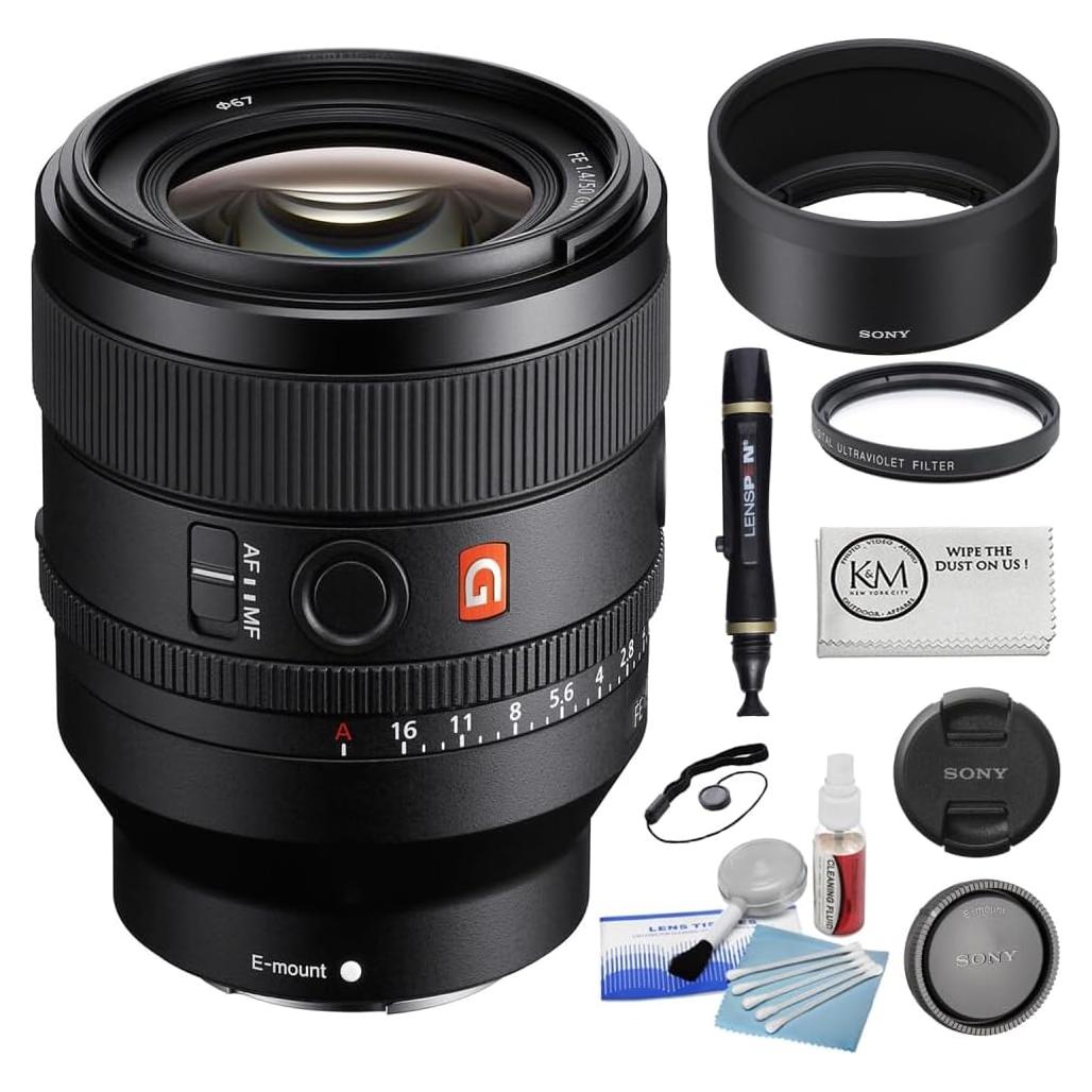 Lente Sony FE 50mm f/1.4 GM para Sony E + Filtro UV 67mm