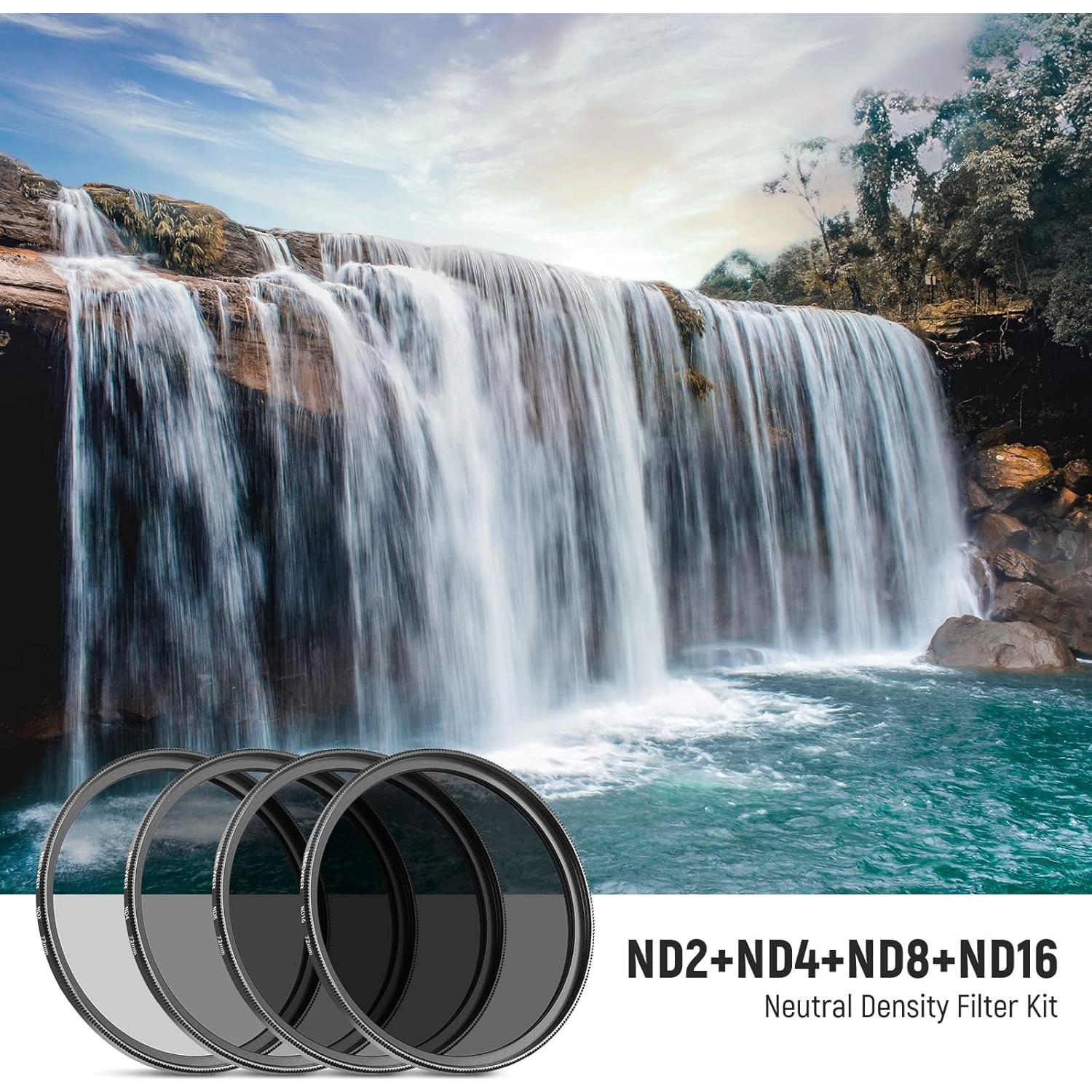 Kit de Filtros ND 72mm NEEWER con Bolígrafo de Limpieza