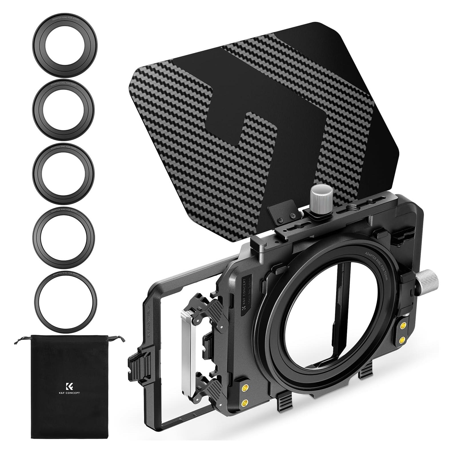 Caja Matte K&F Concept para Cámara DSLR con Filtros 67-95mm