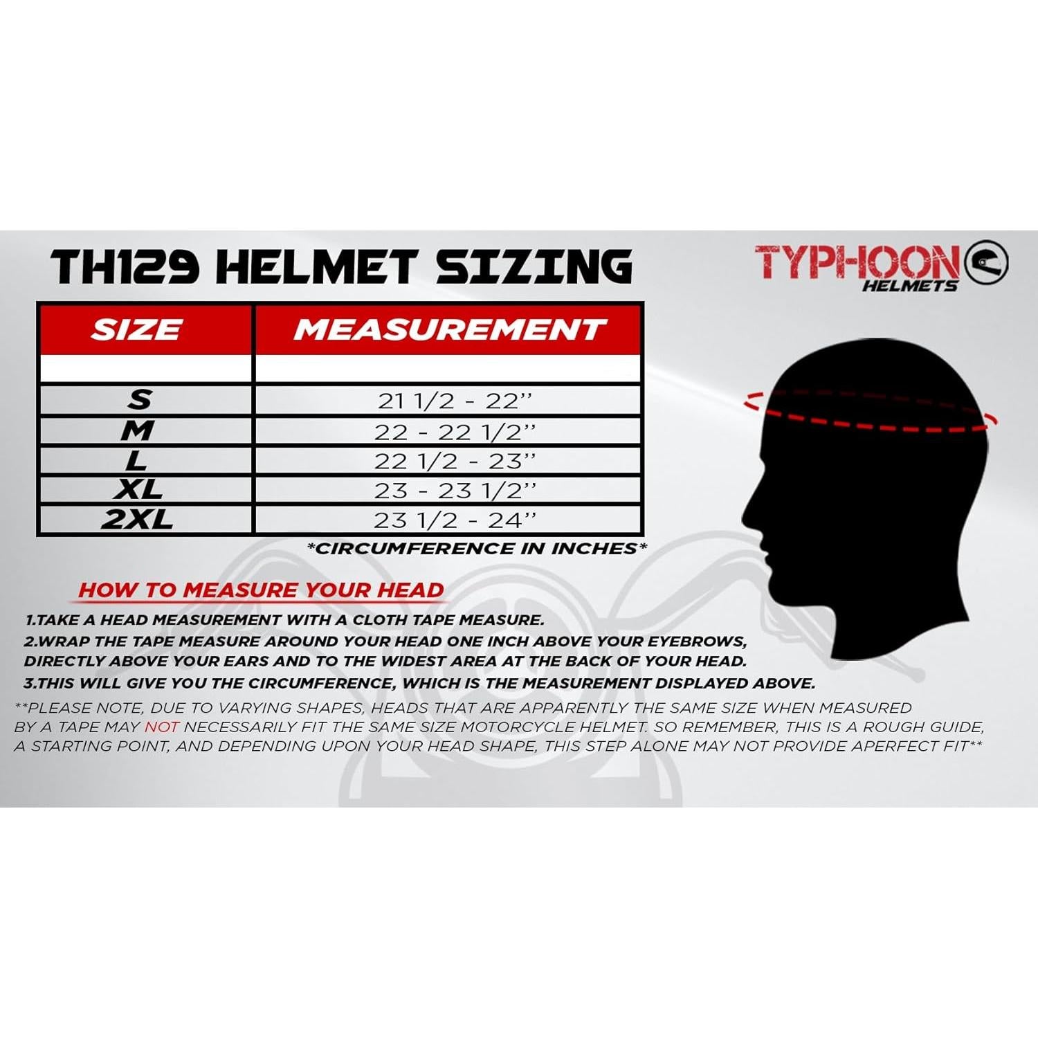 Casco Typhoon TH129 Cara Completa Gris 1.81 kg