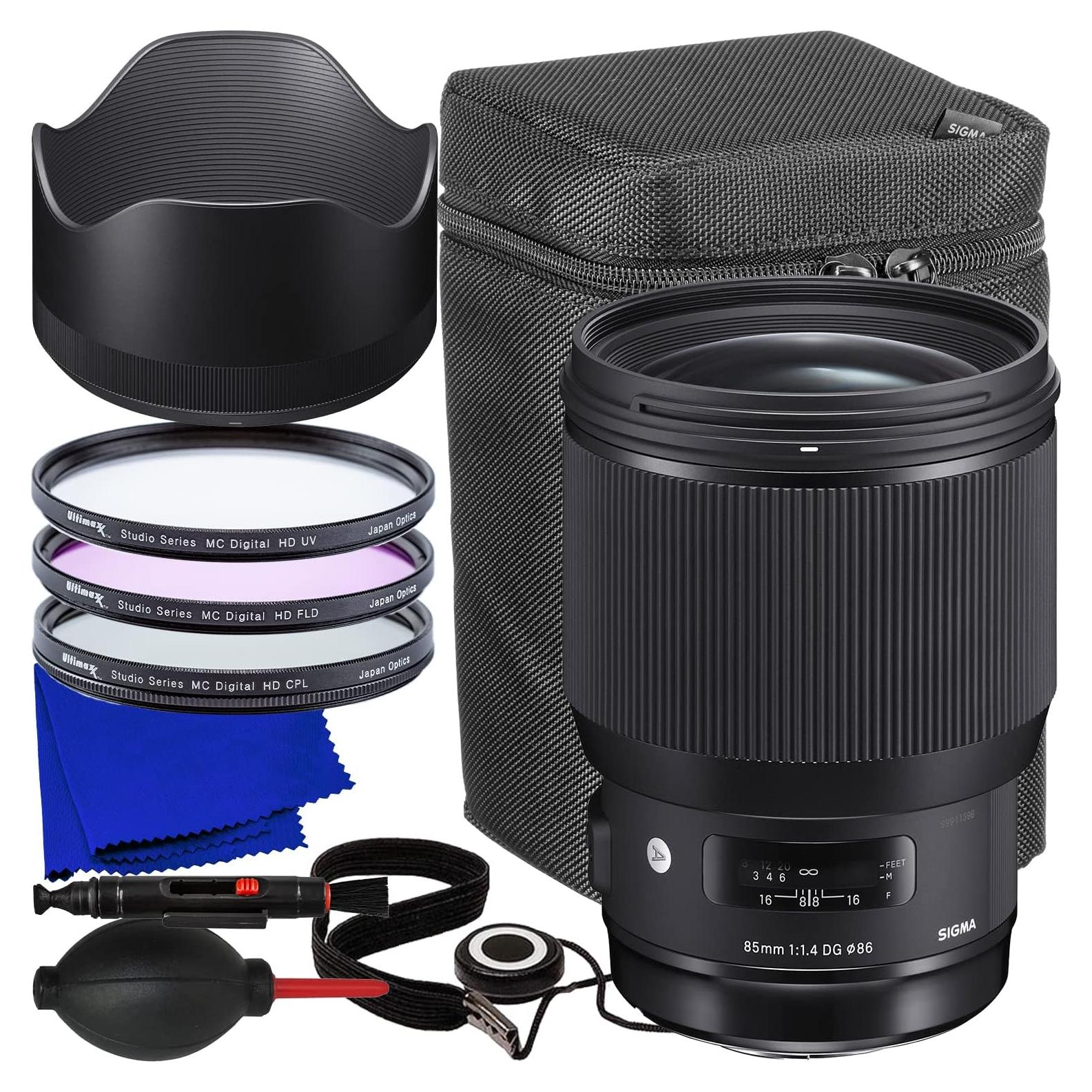 Lente Art Sigma 85mm f/1.4 Ultimaxx + Filtros y Accesorios