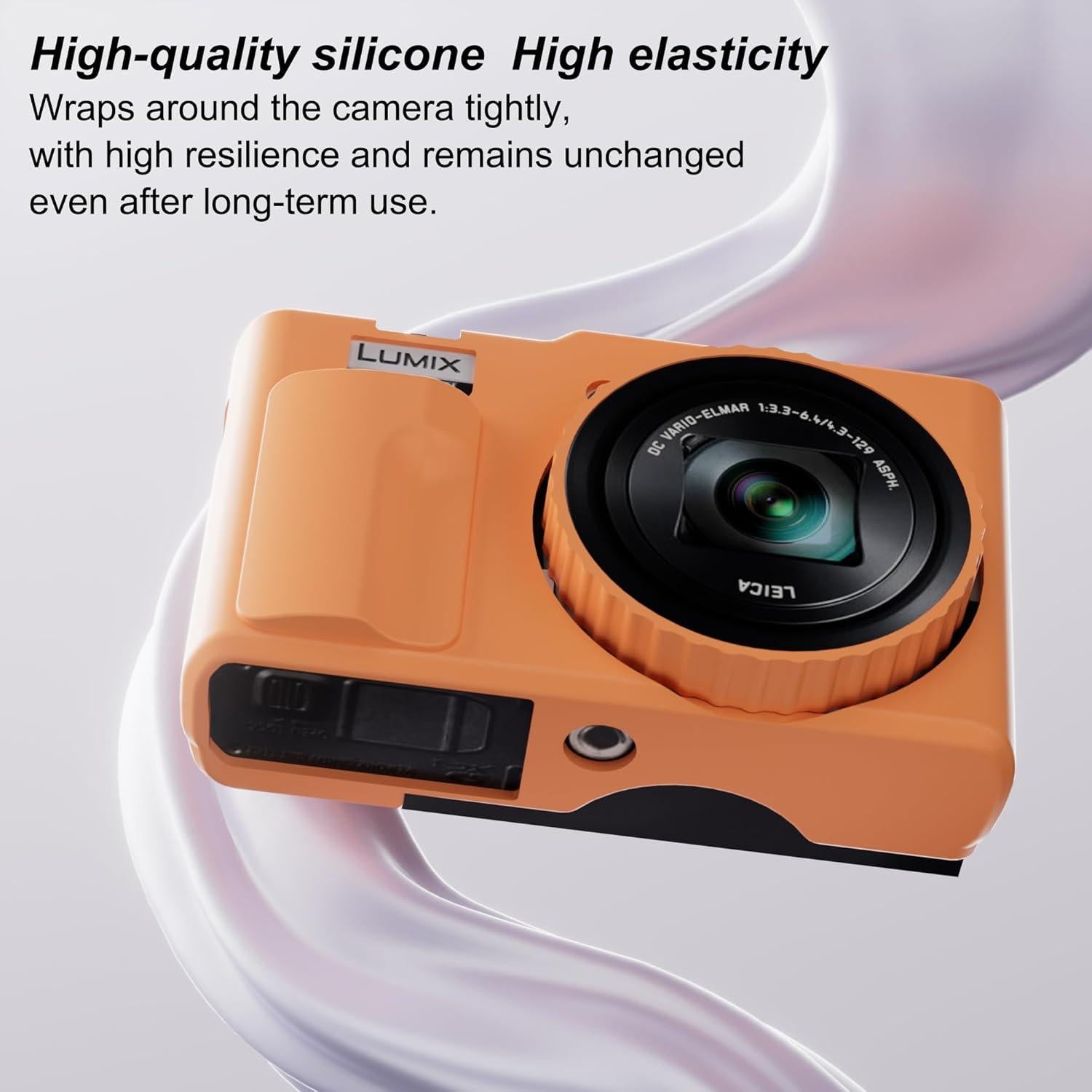 Funda de silicona para cámara Panasonic LUMIX ZS99 - Naranja