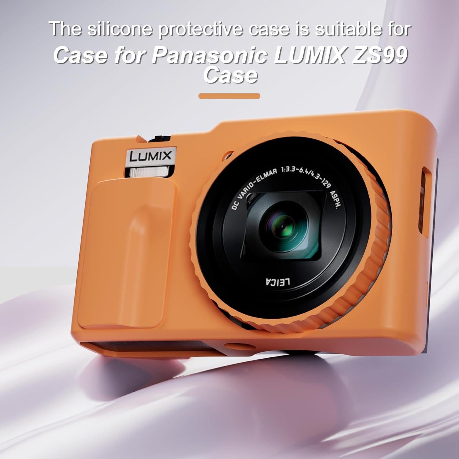 Funda de silicona para cámara Panasonic LUMIX ZS99 - Naranja