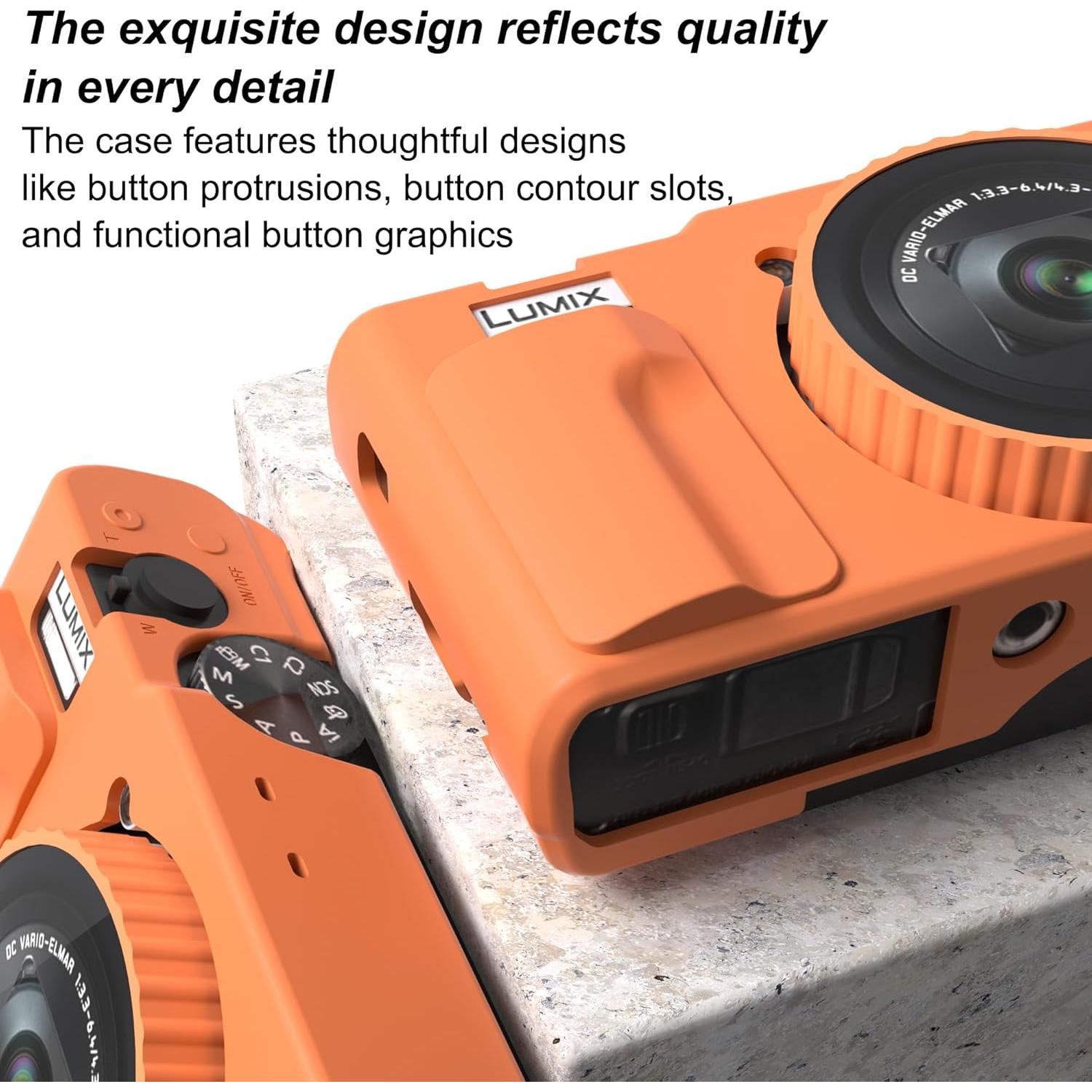 Funda de silicona para cámara Panasonic LUMIX ZS99 - Naranja