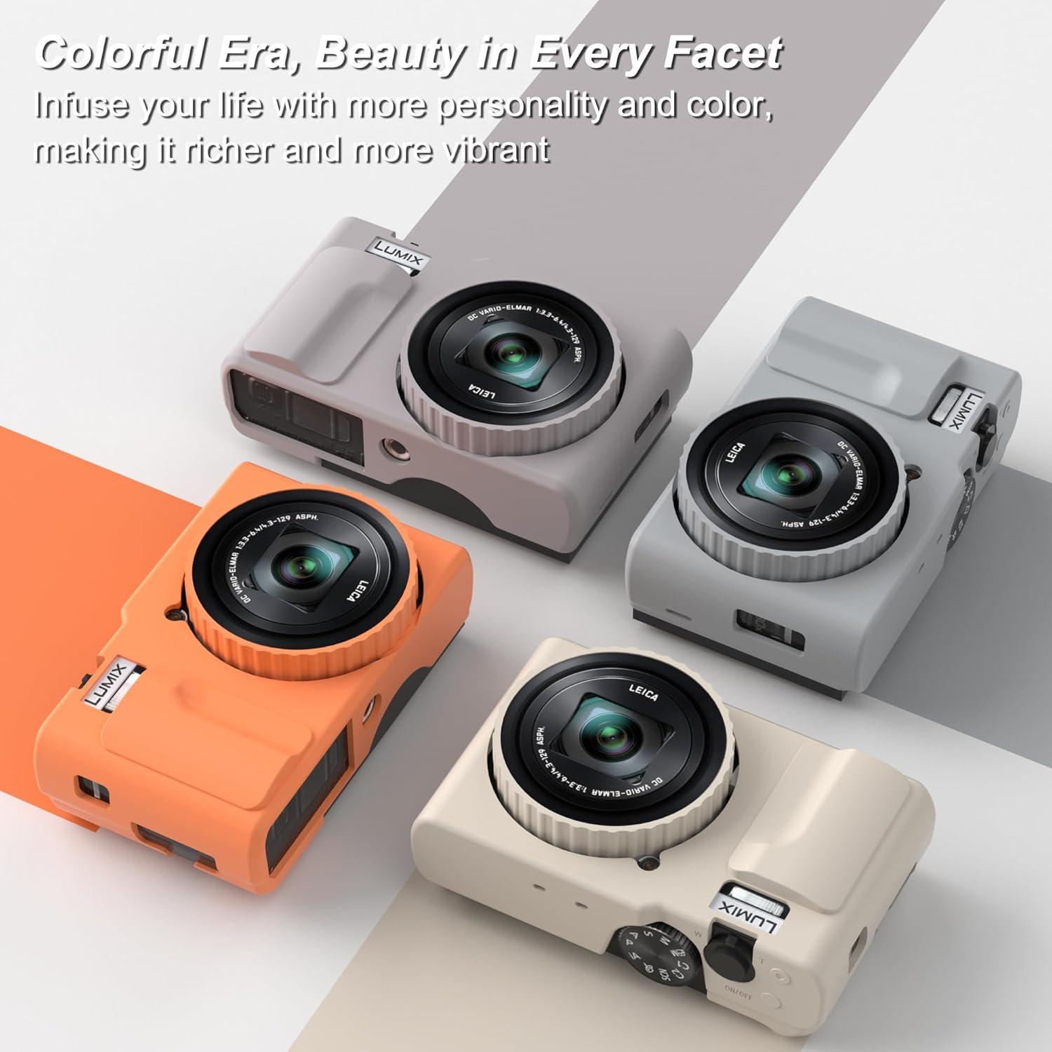 Funda de silicona para cámara Panasonic LUMIX ZS99 - Naranja