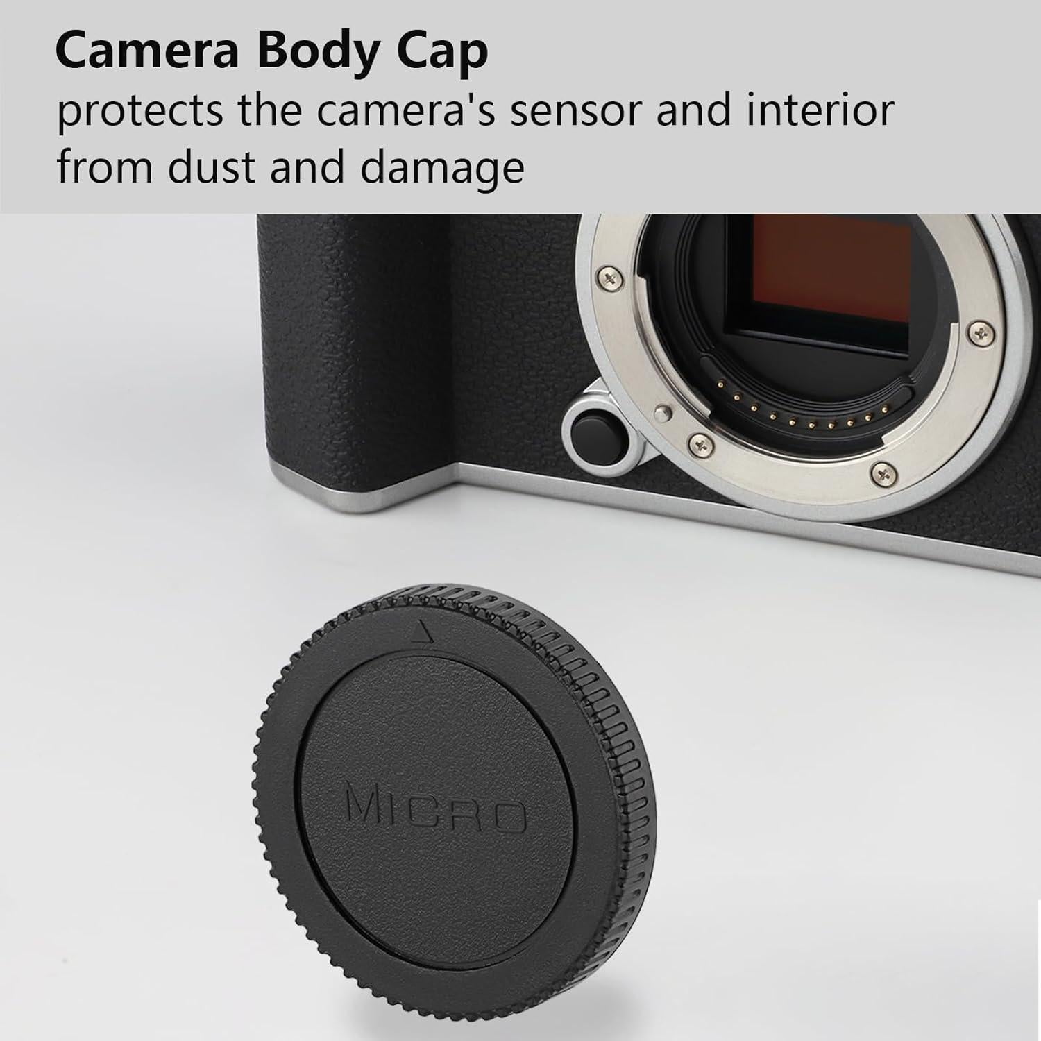 Kit de tapas para cámara y lente Olympus/Panasonic M4/3