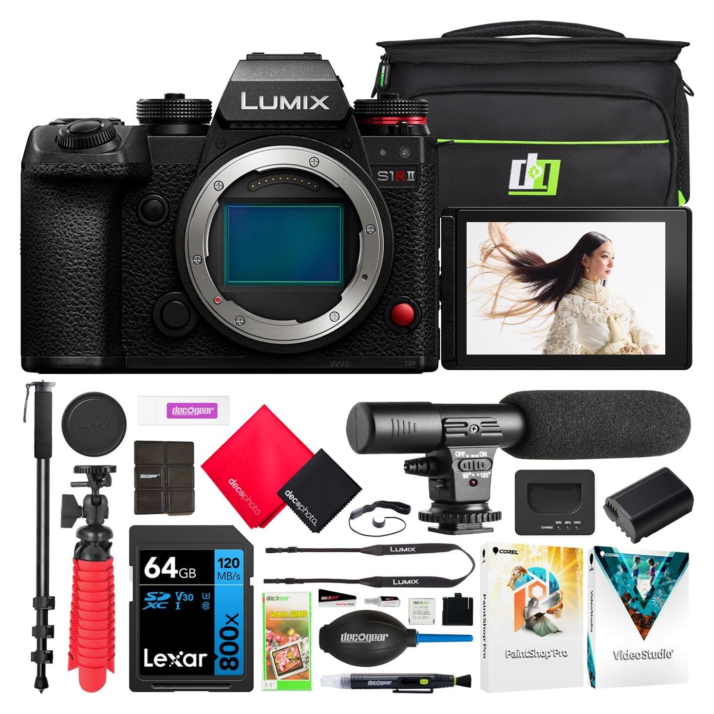 Cámara sin Espejo Panasonic LUMIX S1RII 44.3MP + Accesorios