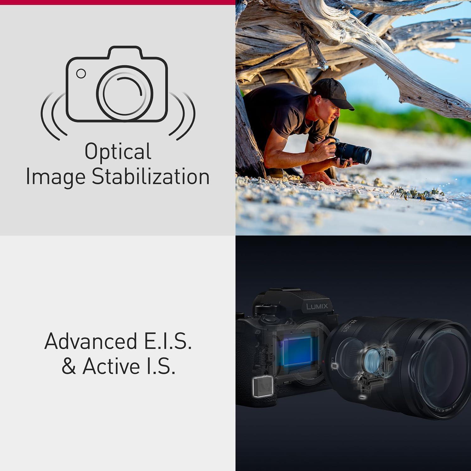 Cámara sin Espejo Panasonic LUMIX S1RII 44.3MP + Accesorios