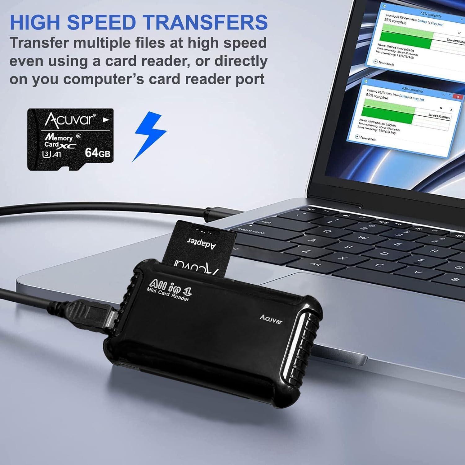 Kit de Accesorios para Cámara Acuvar 10 Piezas con Trípode 152 cm