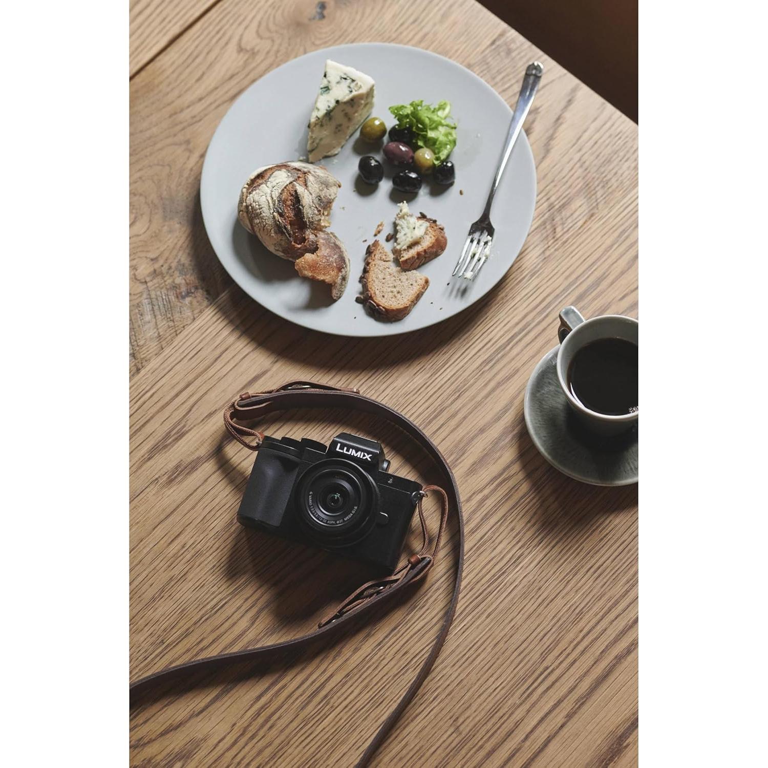 Cámara Sin Espejo Panasonic Lumix G100 4K con Lentes y Accesorios