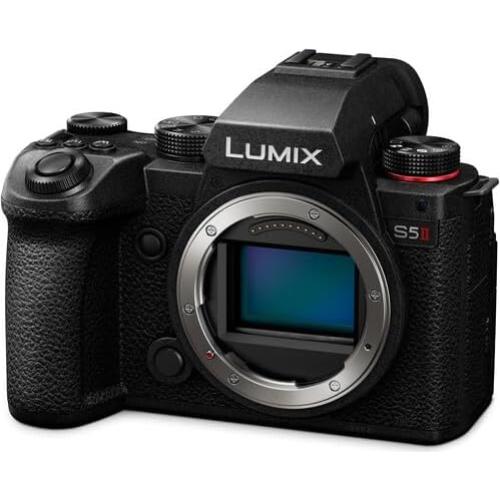 Lumix S5 II Mirrorless Camera with 20-60mm & 50mm f/1.8 Lens Bundle + Accessory Package Including 64GB Extreme Pro Memory, HD Filters, Carry Bag, Editing Software Package & More (35 Items)