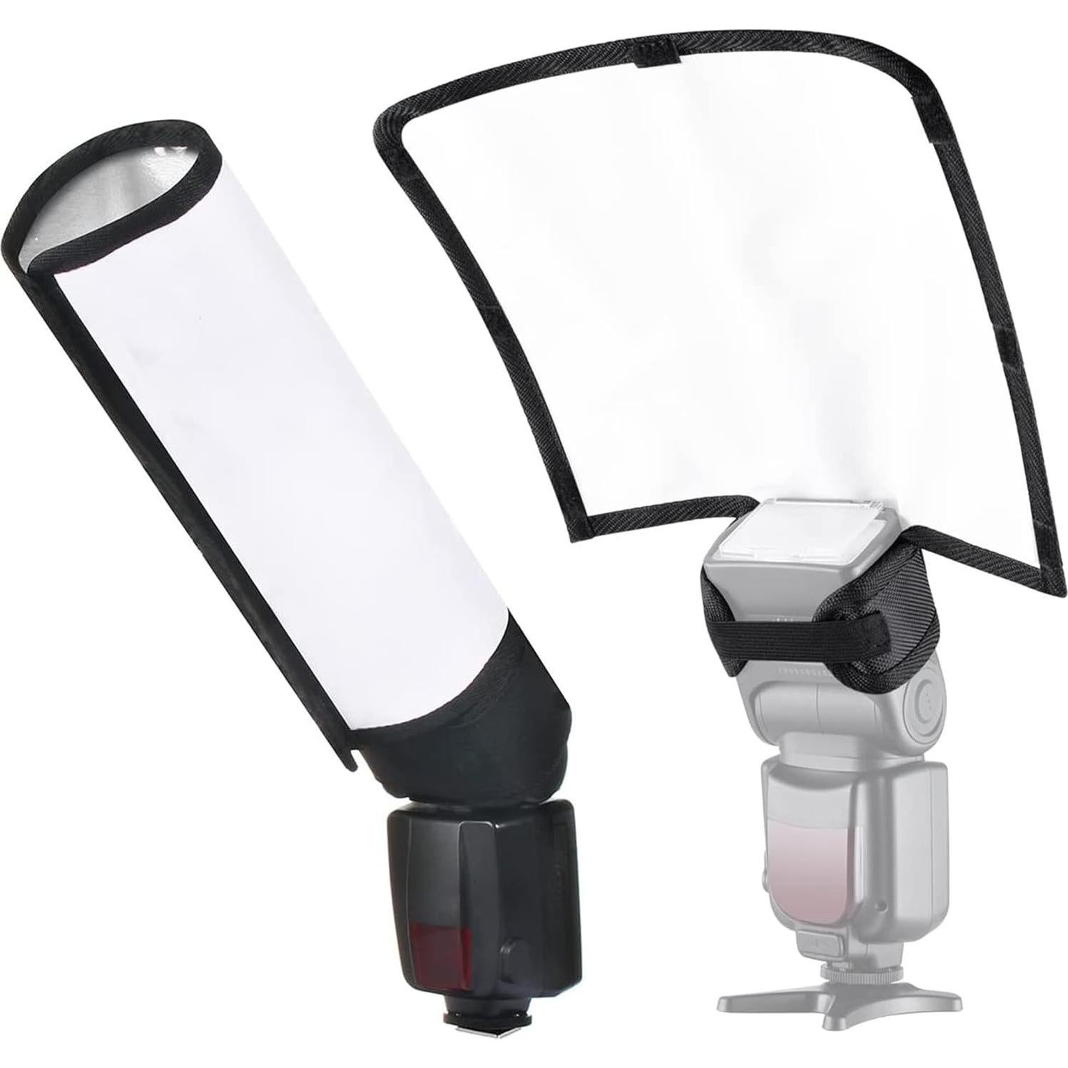 Kit Difusor Reflector Flash Waka PF02 - Universal para Canon, Nikon