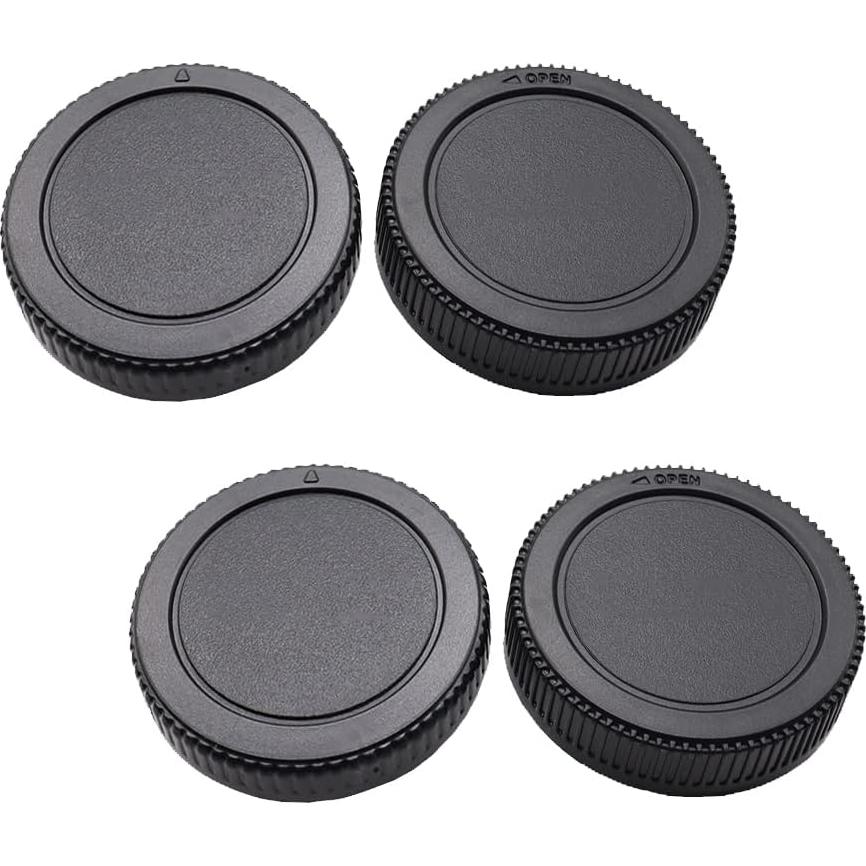 Juego de tapas de cuerpo y lente FANZR para cámaras Micro 4/3