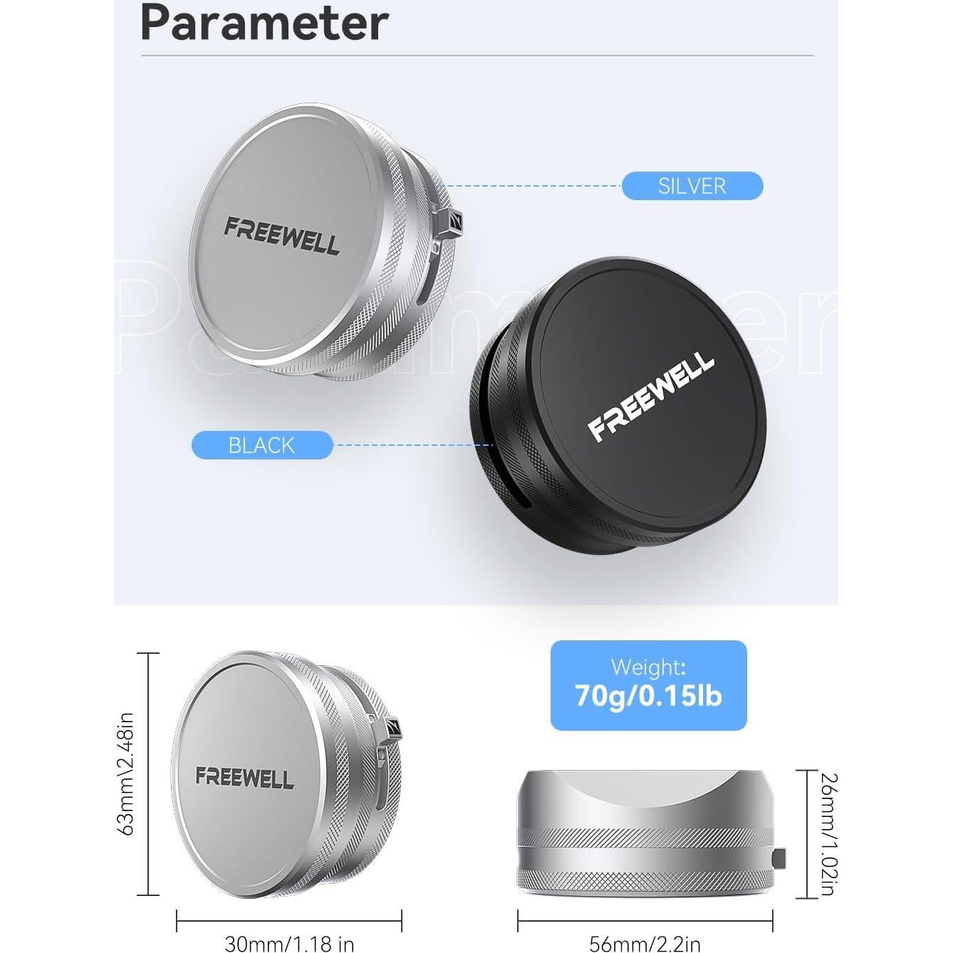 Kit de Filtros Híbridos Freewell CPL/GMIST para Fuji X100 - Negro