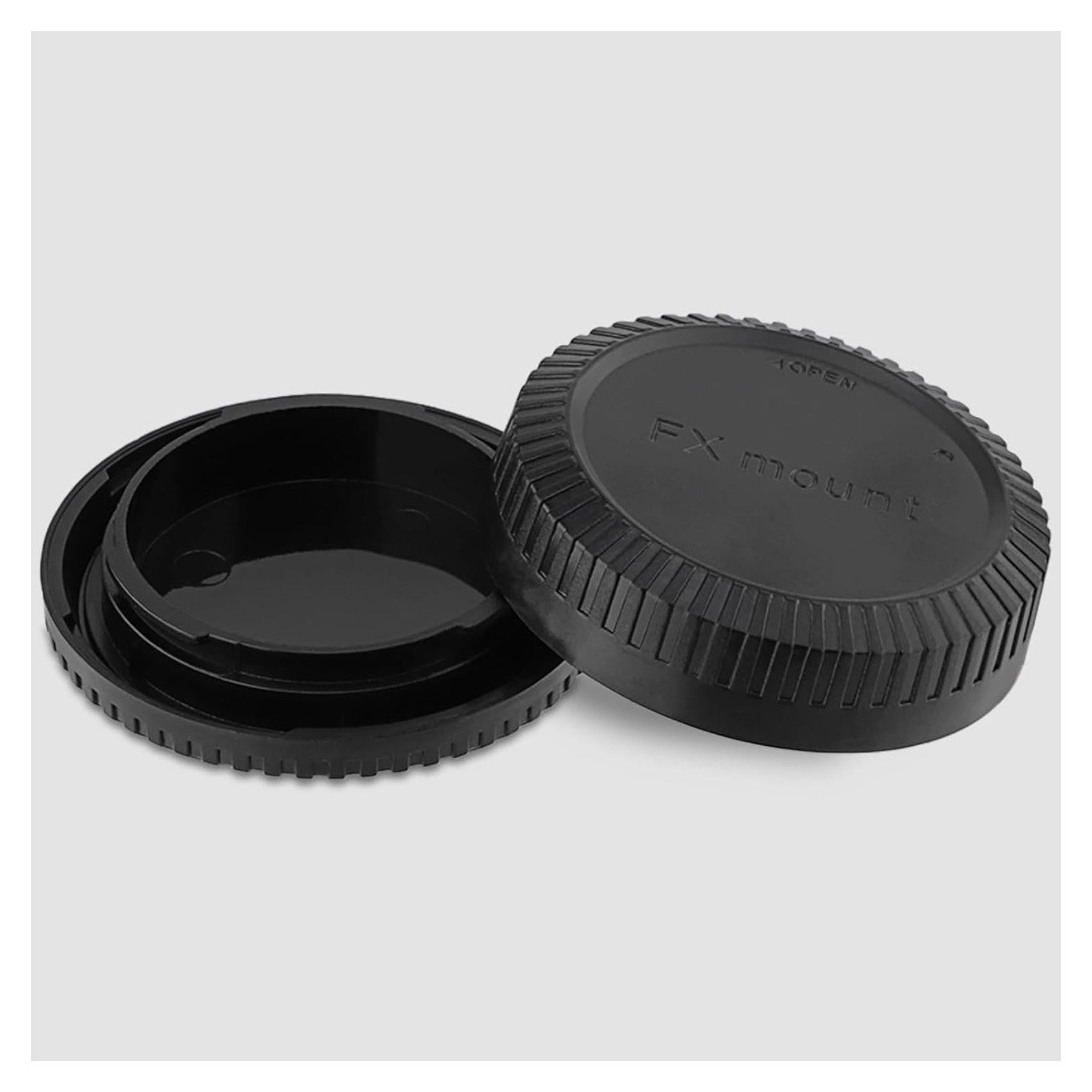 Kit Tapa Cuerpo y Tapa Lente Fujifilm X Mount - ABS Negro