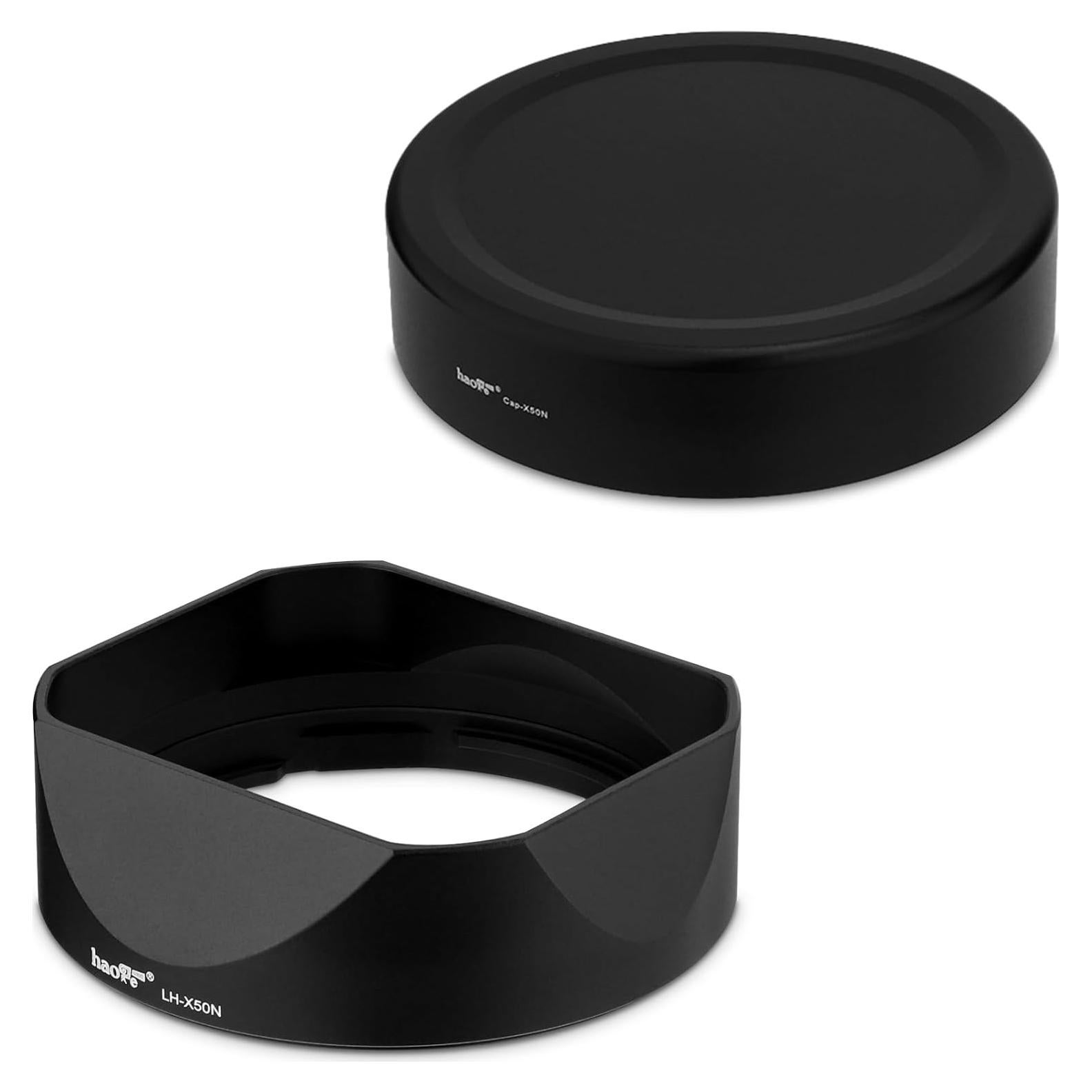 Capucha de Lente Cuadrada Haoge LH-X50N para Fujifilm XF 50mm F2