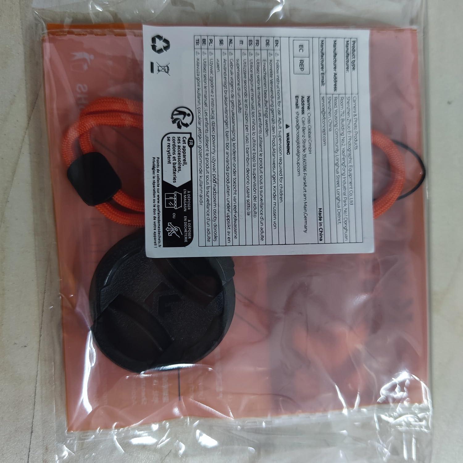 Tapa de Lente K&F Concept 40.5mm + Correa + Paños