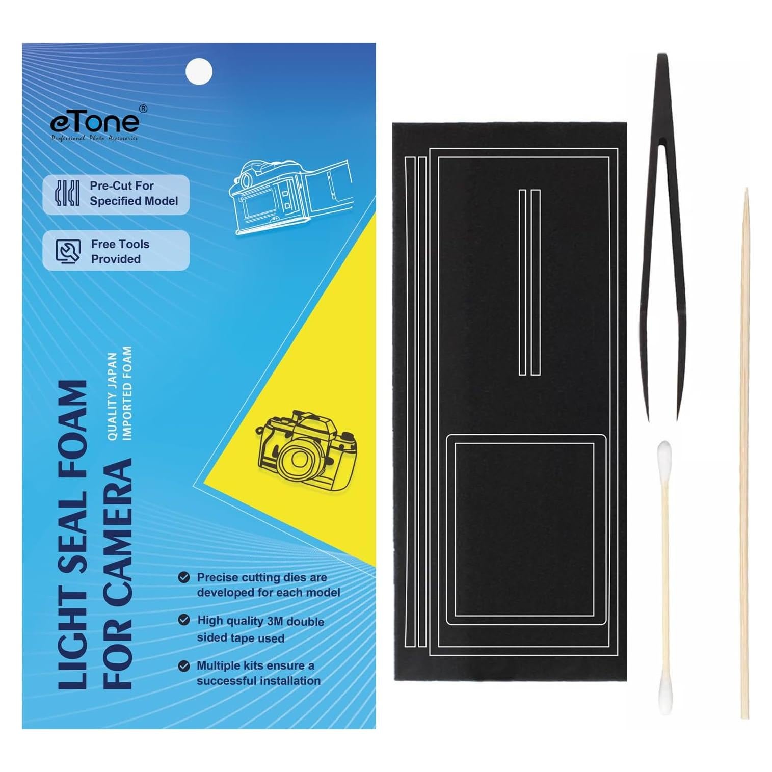 eTone Kits de Espuma de Sellado para Cámara Pentax 67 - 3 Piezas