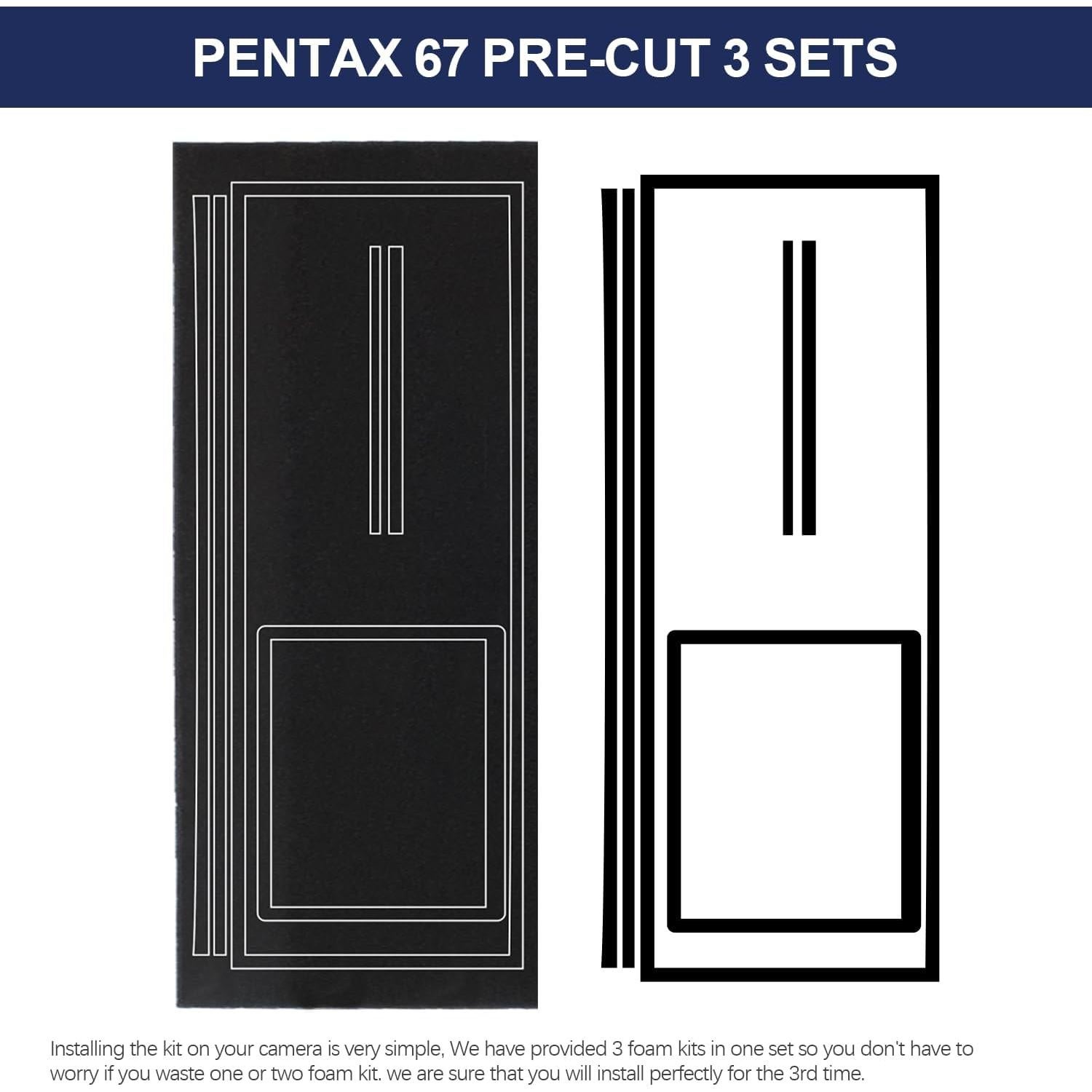 eTone Kits de Espuma de Sellado para Cámara Pentax 67 - 3 Piezas