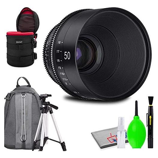 Lente Rokinon Xeen 50mm T1.5 Montura PL + Trípode y Kit
