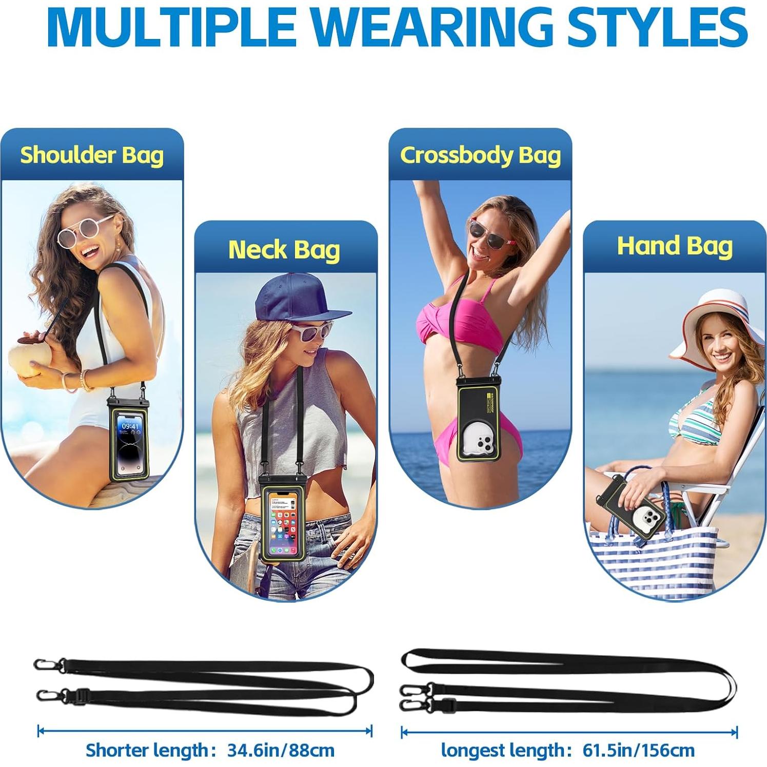 Funda impermeable IP68 Kebrela para teléfono hasta 17.3 cm