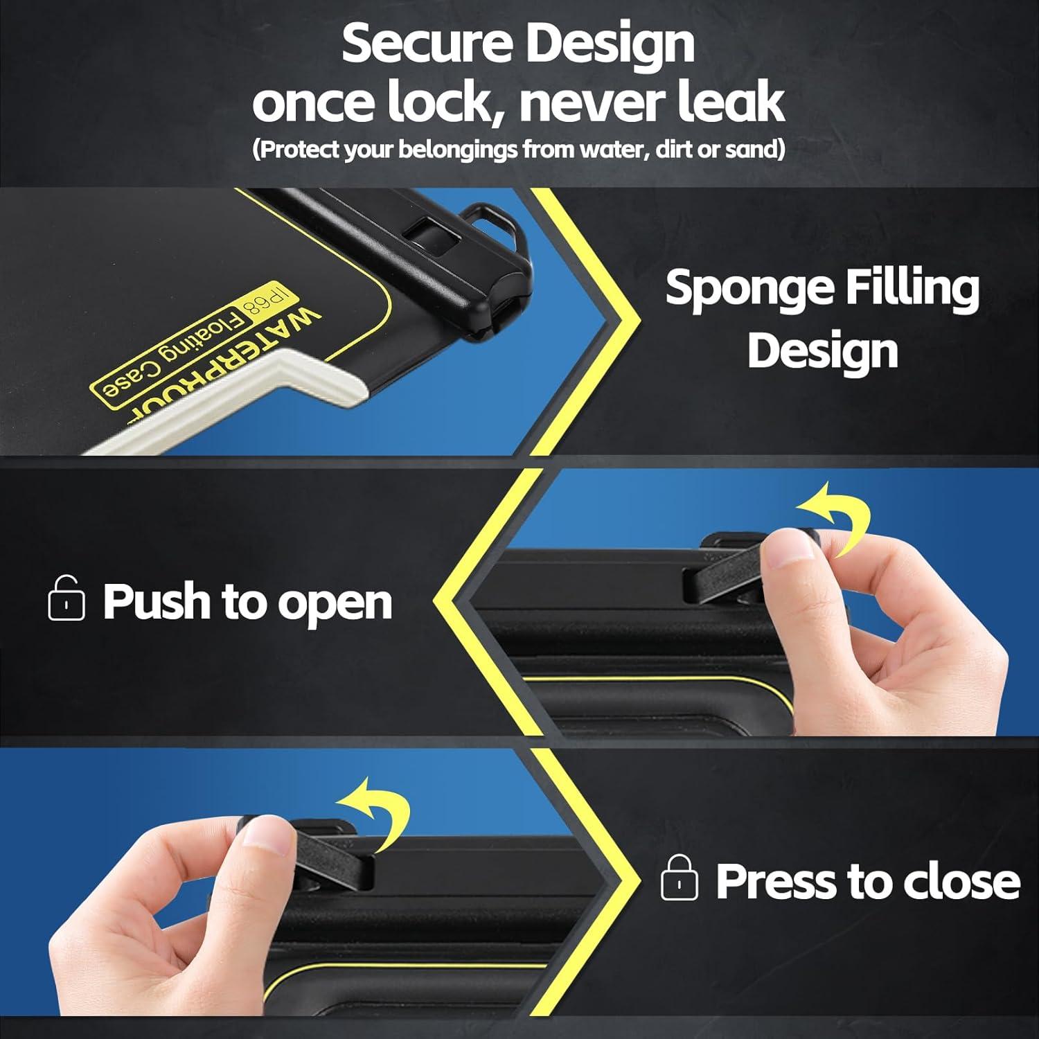 Funda impermeable IP68 Kebrela para teléfono hasta 17.3 cm