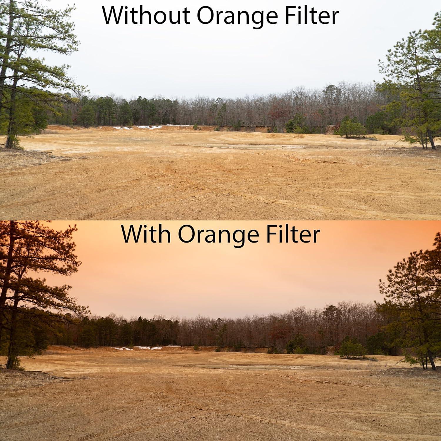 Kit de Filtros de Color Gradual 72mm iSnapPhoto - 6 Piezas