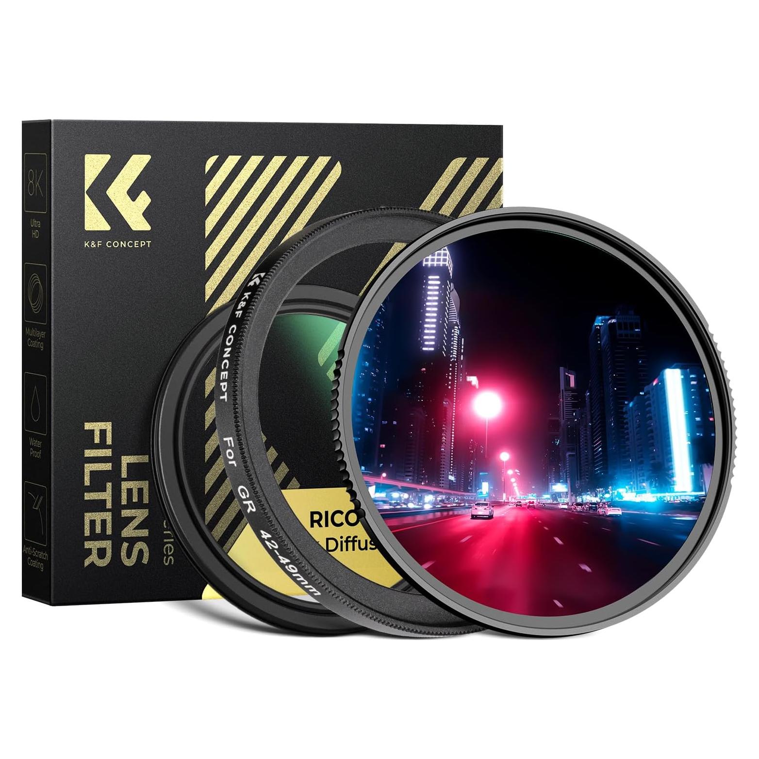 Kit de Filtros Ricoh GR IIIx - Filtro UV y Difusión 1/4