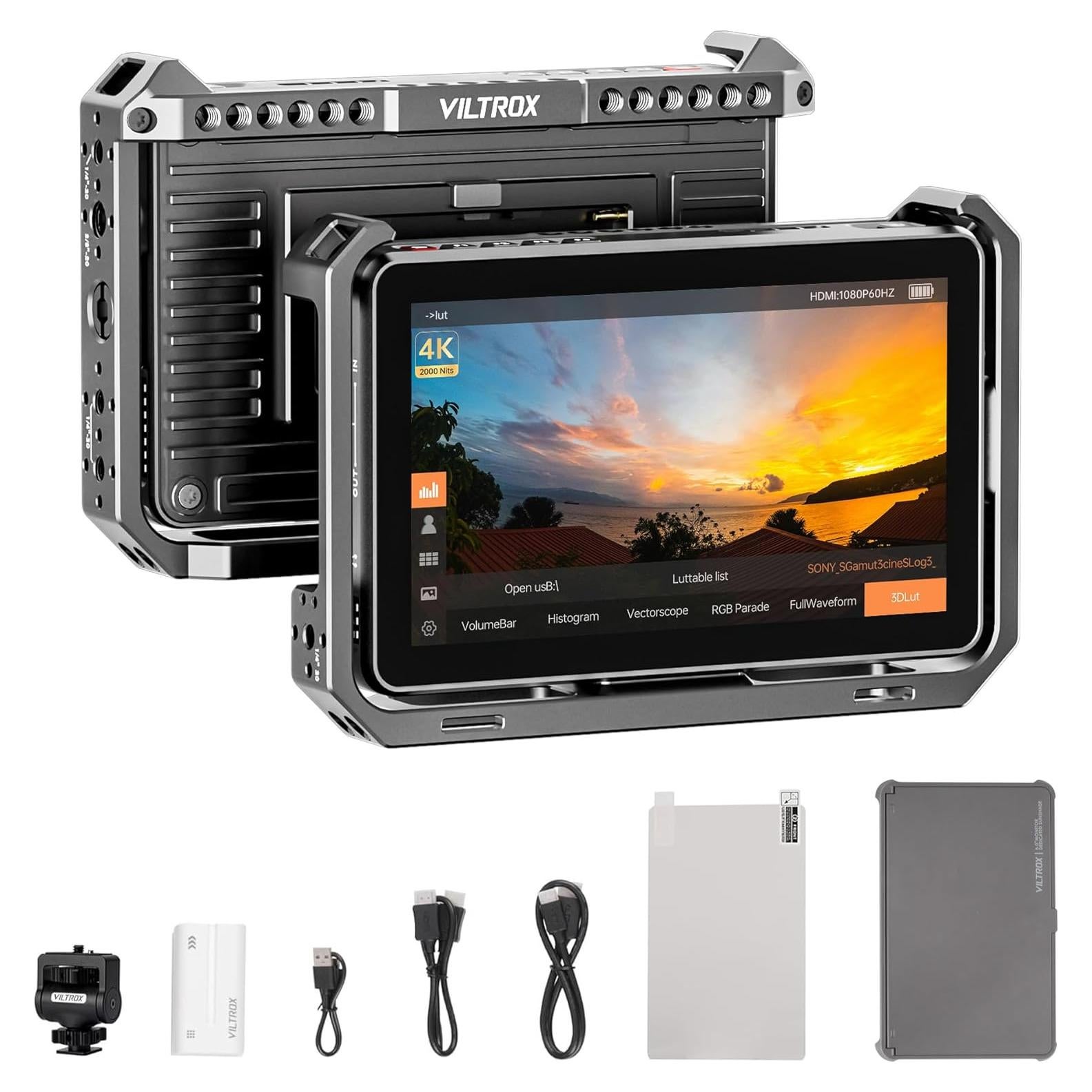 Monitor de Cámara VILTROX DC-X2 6" 4K HDMI 2000 nits