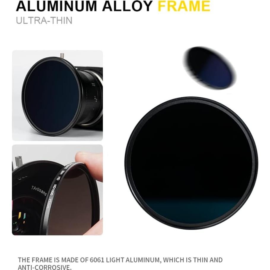 Filtro ND8 49mm 7artisans de Densidad Neutra Ultra Delgado