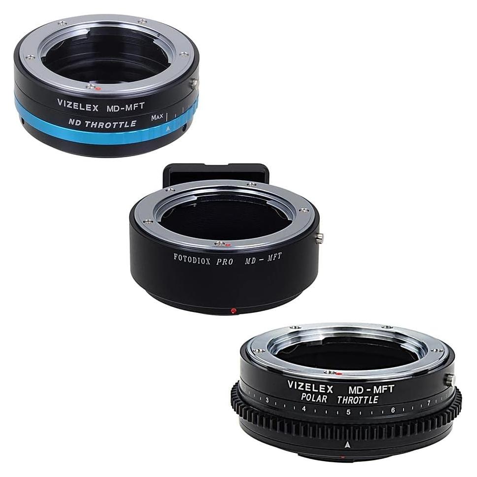 Kit Adaptador Lente Fotodiox PRO Minolta MD a Micro Cuatro Tercios