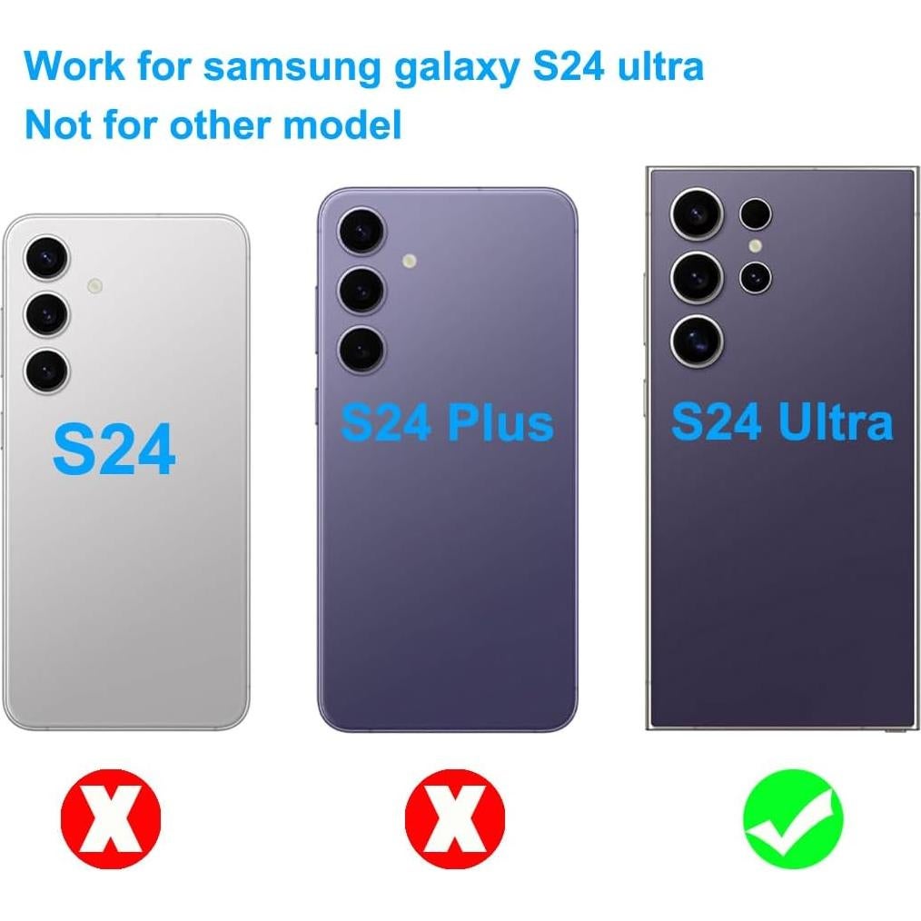 5 Lentes de Cristal de Cámara OEM para Samsung Galaxy S24 Ultra