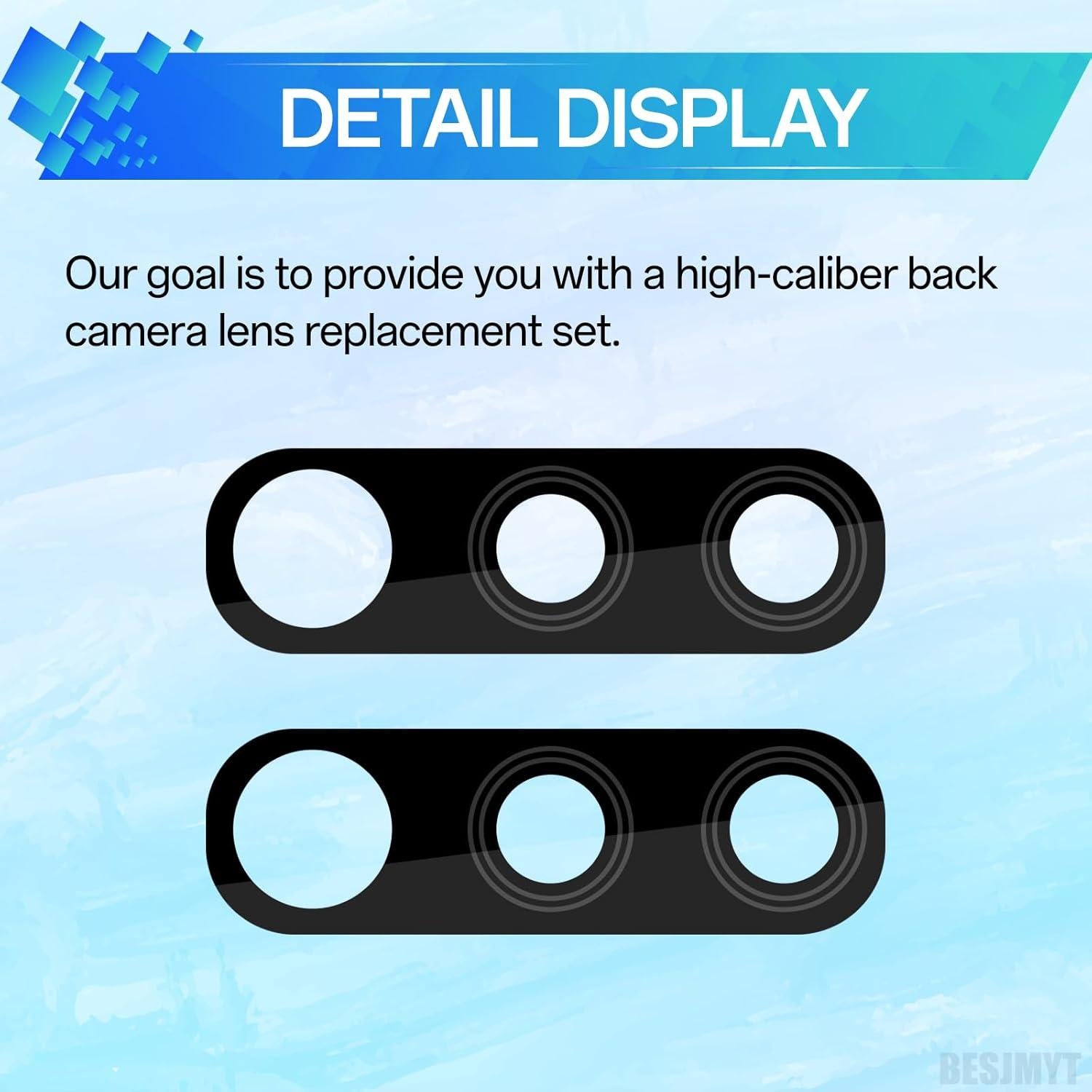 Kit de Reemplazo Lente de Cámara Samsung Galaxy A50 - 2 Piezas