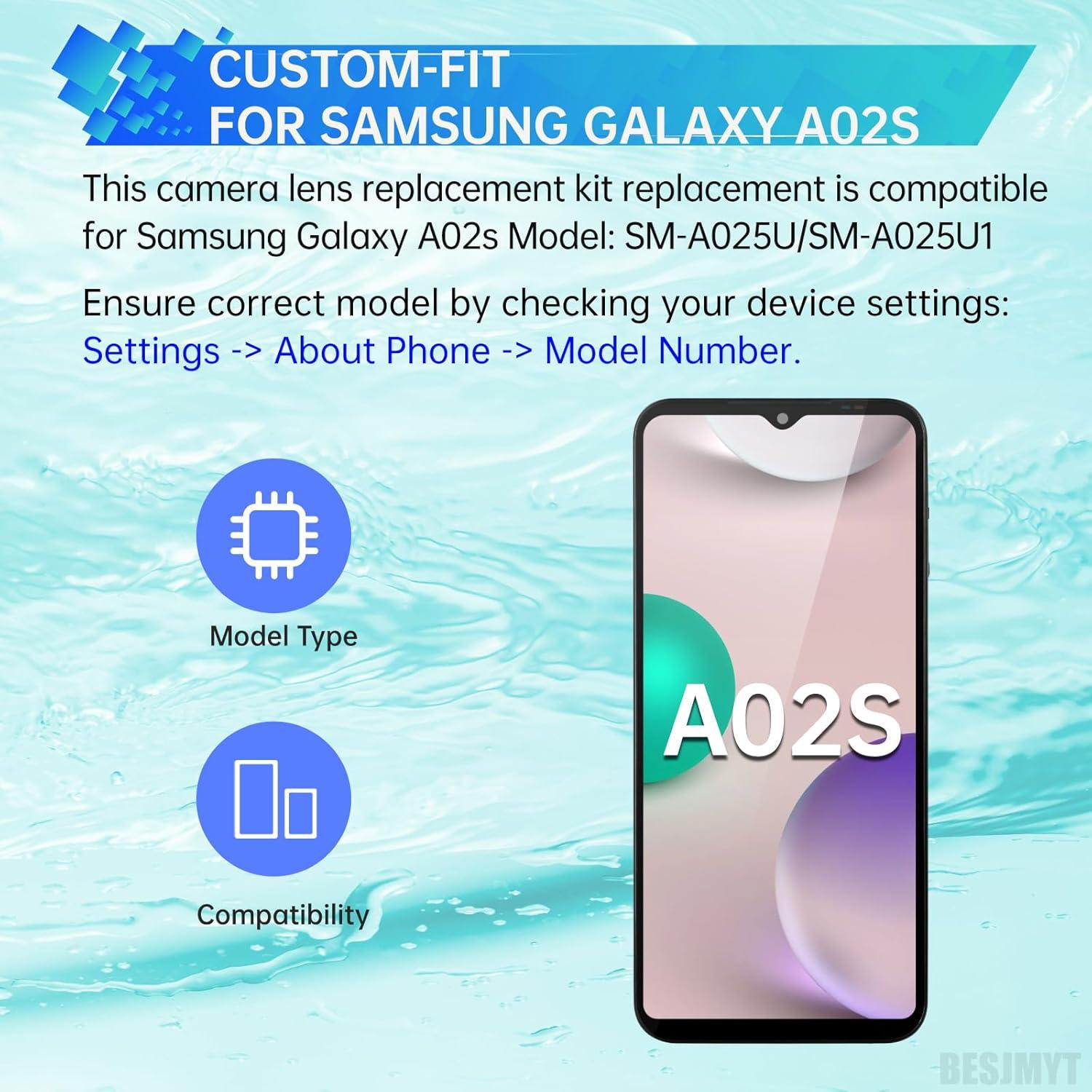 Kit de Reemplazo Lentes Cámara Samsung Galaxy A02s - BESJMYT