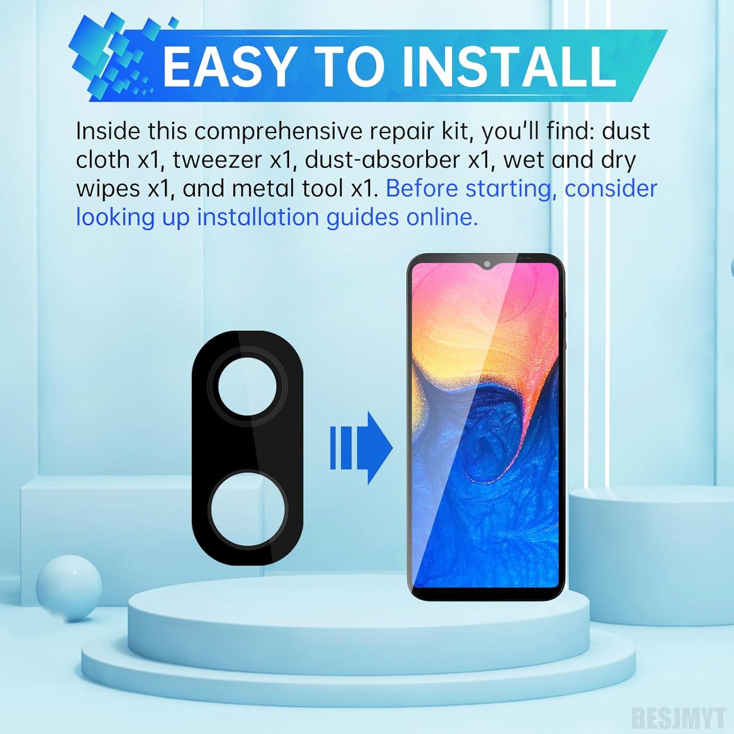 Reemplazo Lente Cámara Trasera Samsung Galaxy A20 + Kit Herramientas