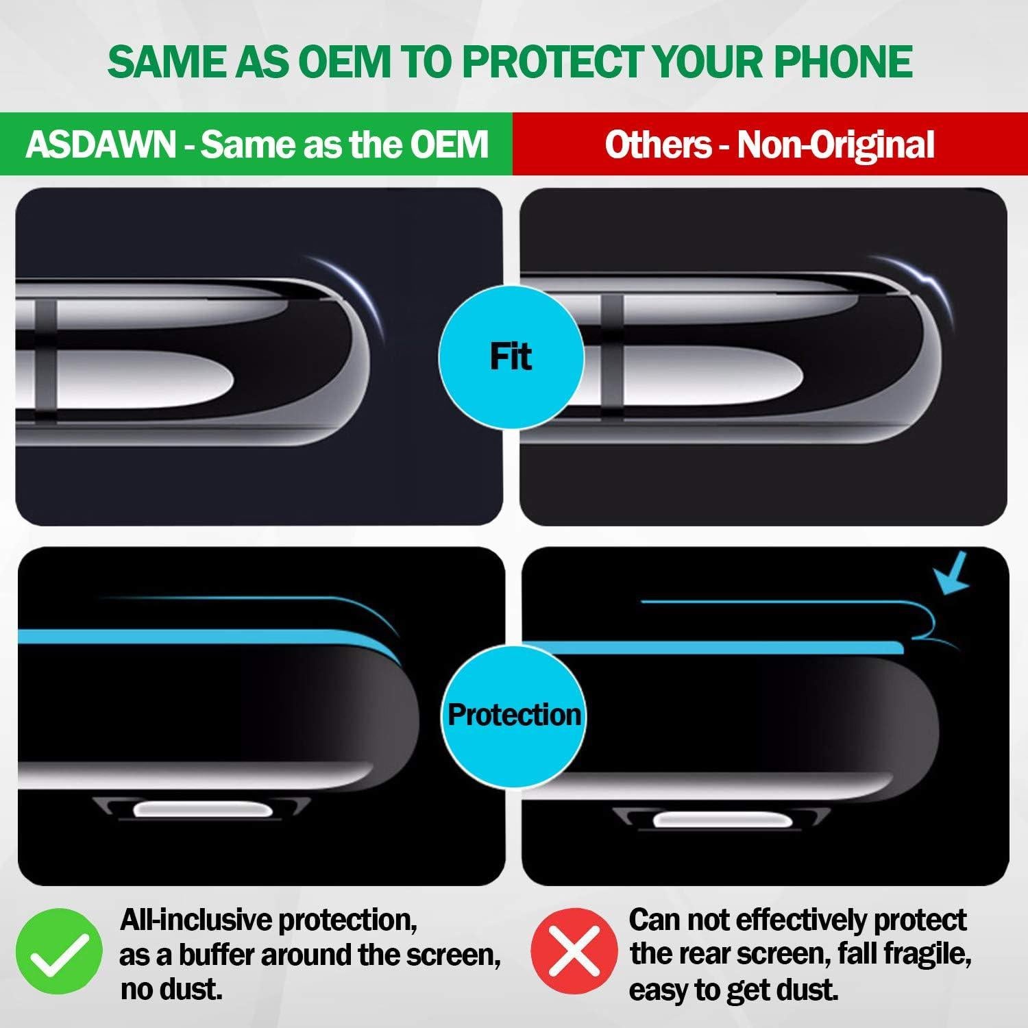 Cubierta Trasera de Vidrio Verde Prisma para Galaxy S10e ASDAWN