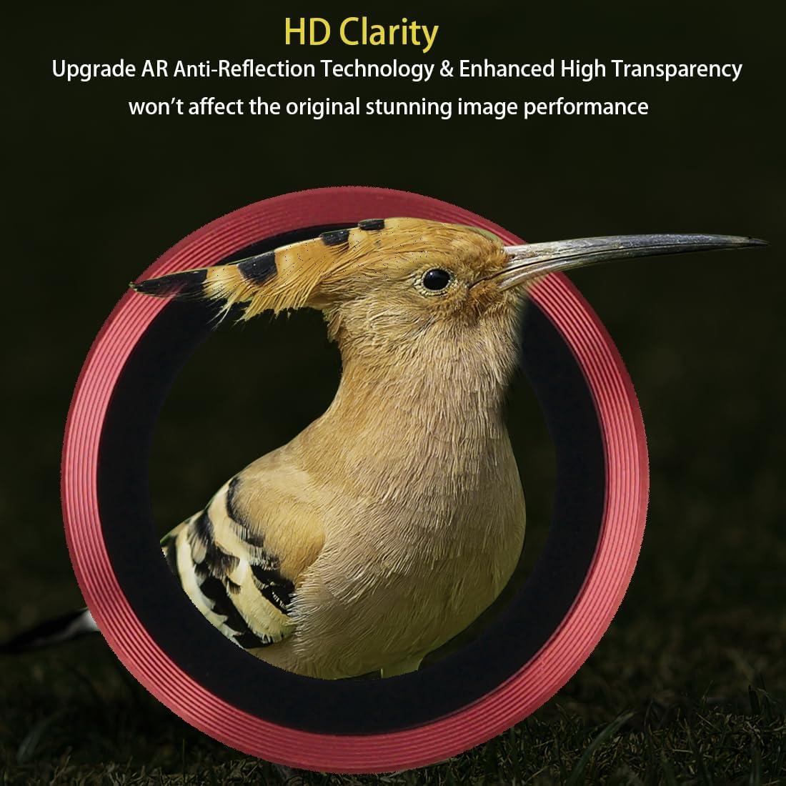 Protector de Lente de Cámara Rayorcon para Samsung Galaxy S24 Ultra Rojo