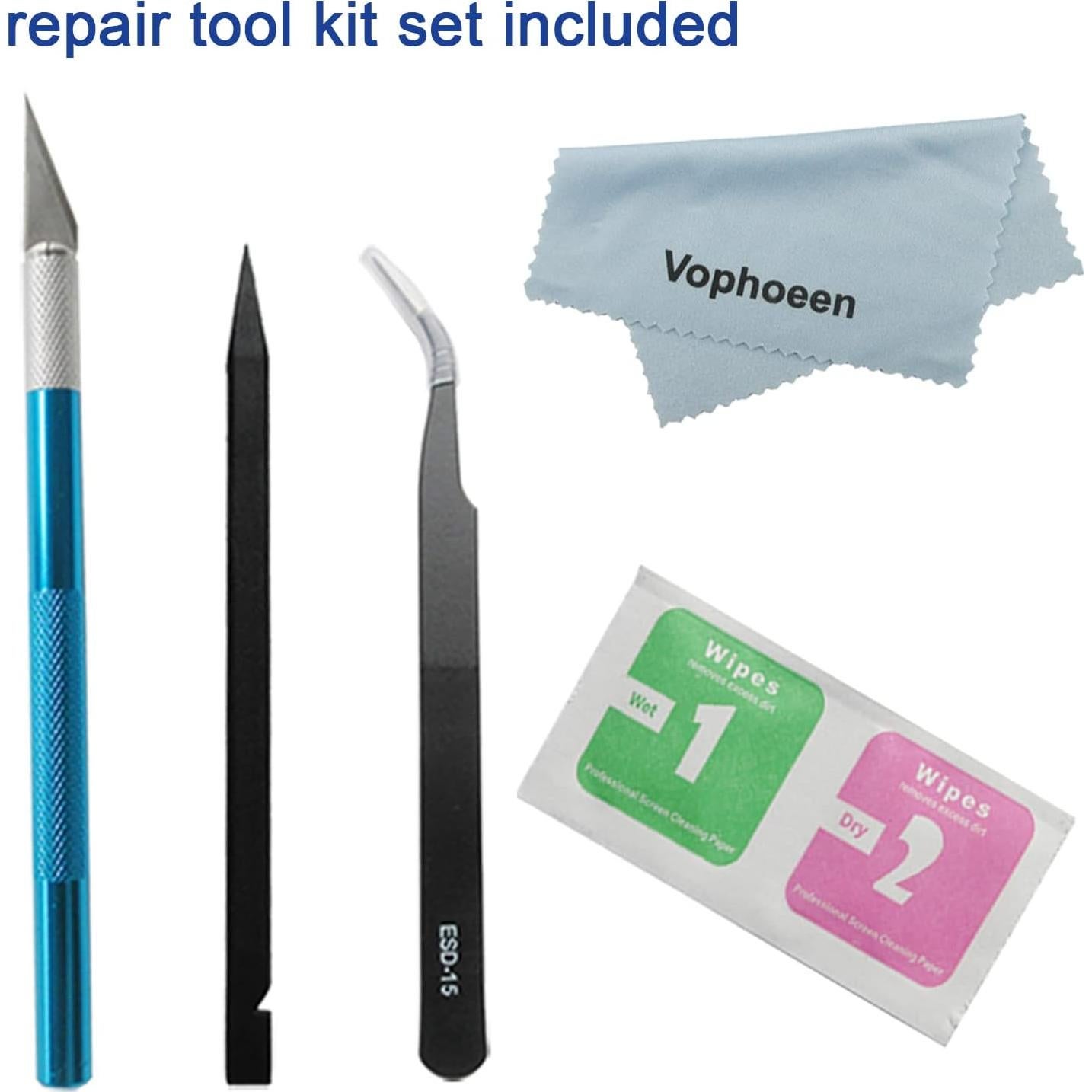 Reemplazo Lente de Cristal Cámara Samsung Galaxy S10e Negro 2pcs