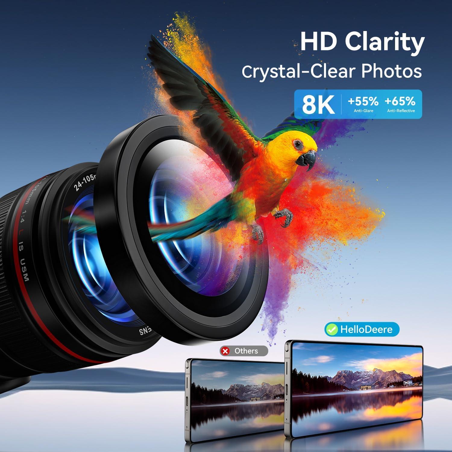 Protector de Lente de Cámara HelloDeere para Samsung Galaxy S24 Plus - Vidrio Templado 9H