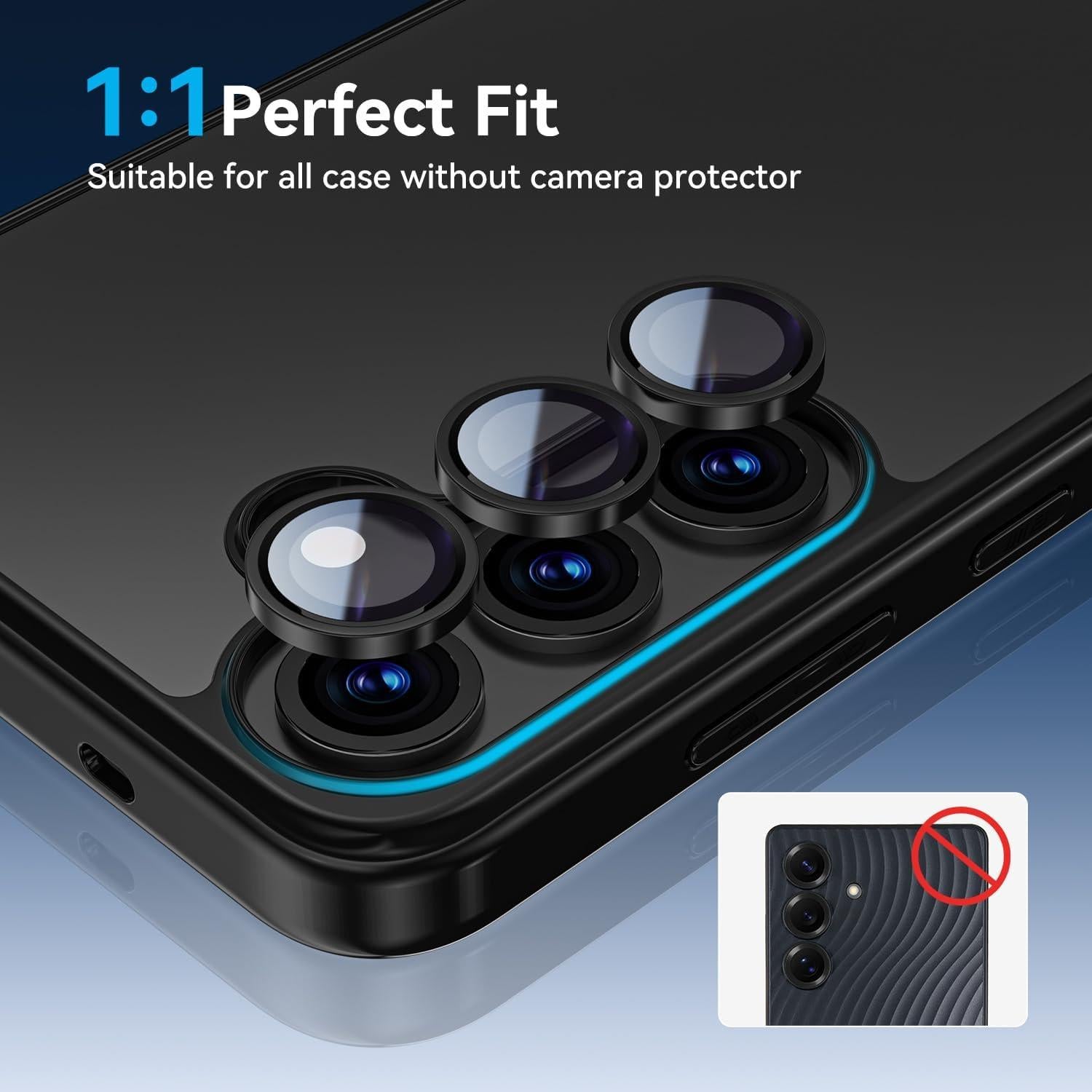 Protector de Lente de Cámara HelloDeere para Samsung Galaxy S24 Plus - Vidrio Templado 9H